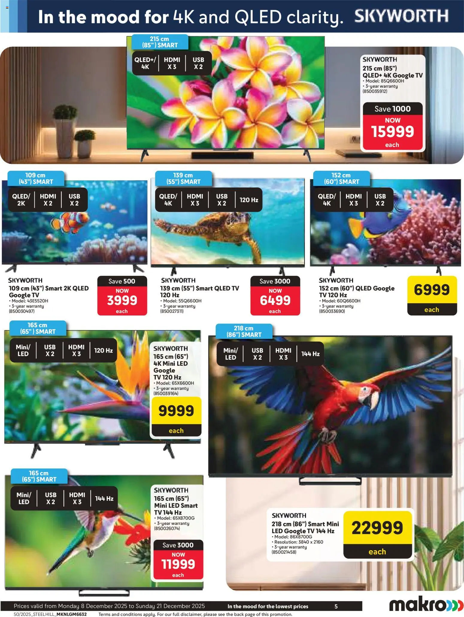 New Makro catalogue – valid from 08.12.2025 | Page: 5 | Products: TV
