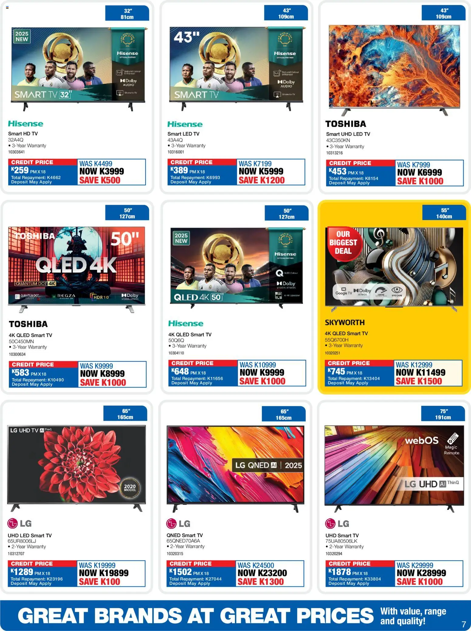 New OK Furniture catalogue – valid from 13.04.2026 | Page: 7 | Products: Audio, TV, Remote