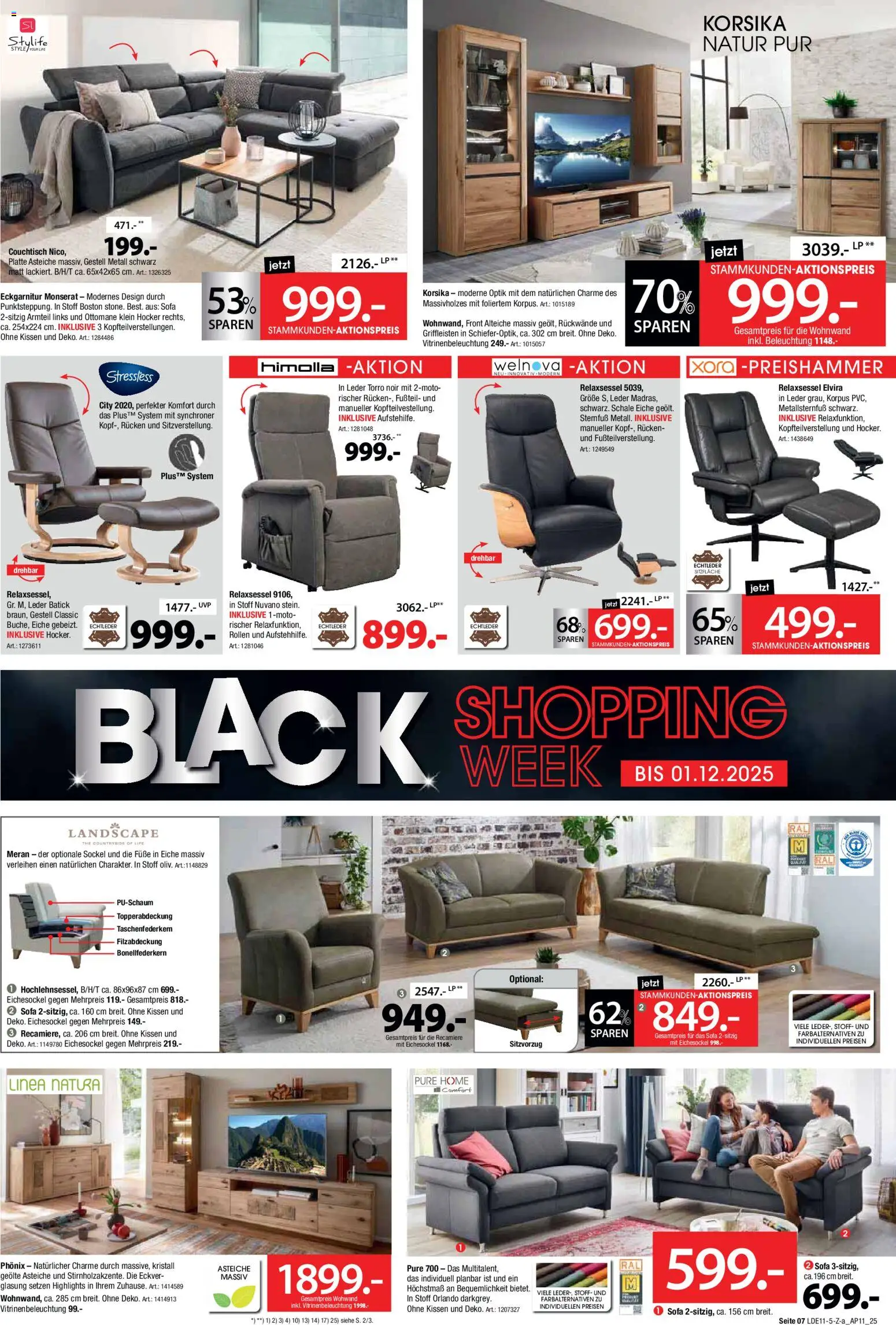 Zurbrüggen - Black Friday – gültig ab 21.11.2025 | Seite: 7 | Produkte: Hocker, Kissen, Sofa, Couchtisch