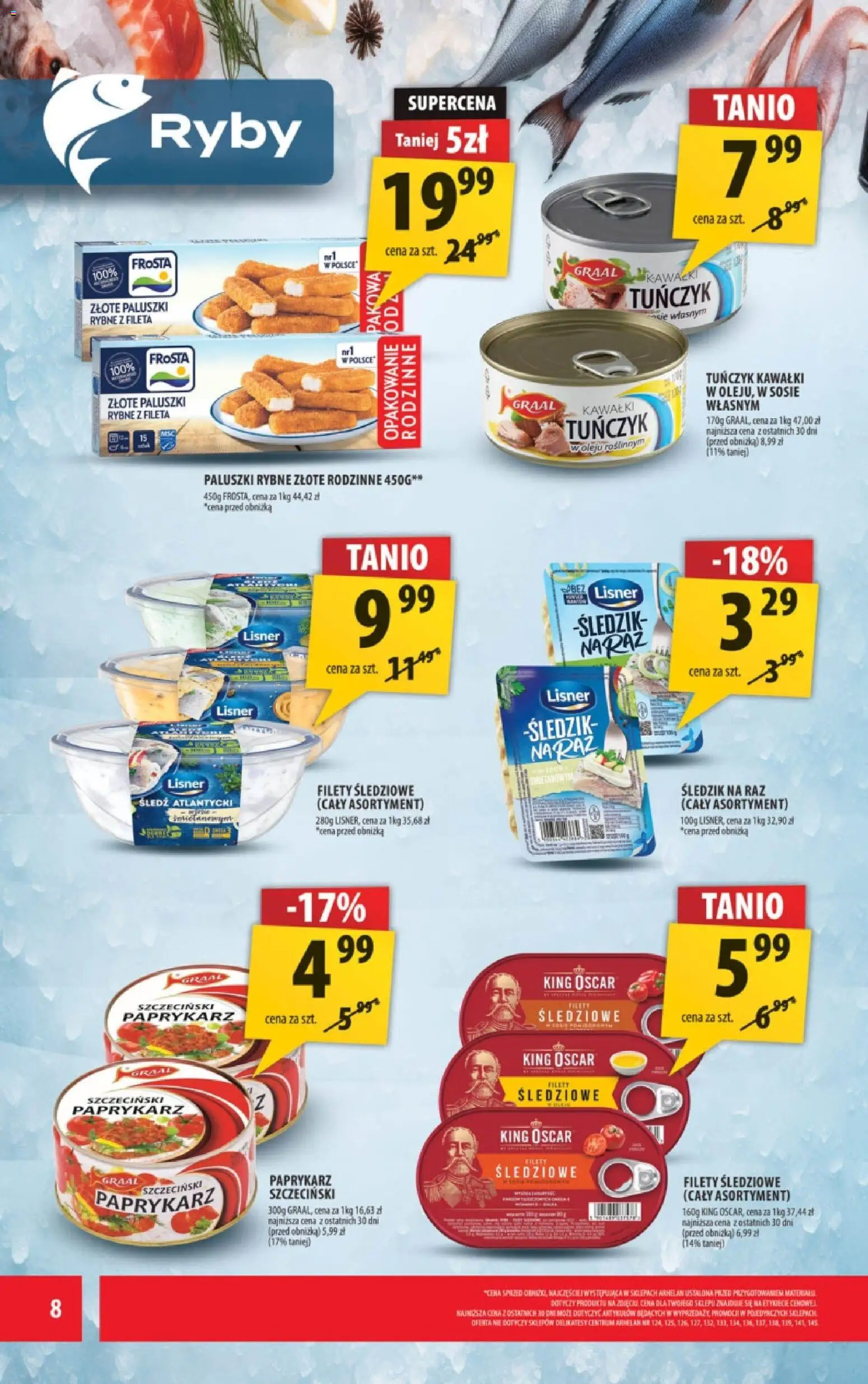 Arhelan Black Friday od 21.11.2025 | Strona: 8 | Produkty: Paprykarz, Śledź, Tuńczyk, Paluszki