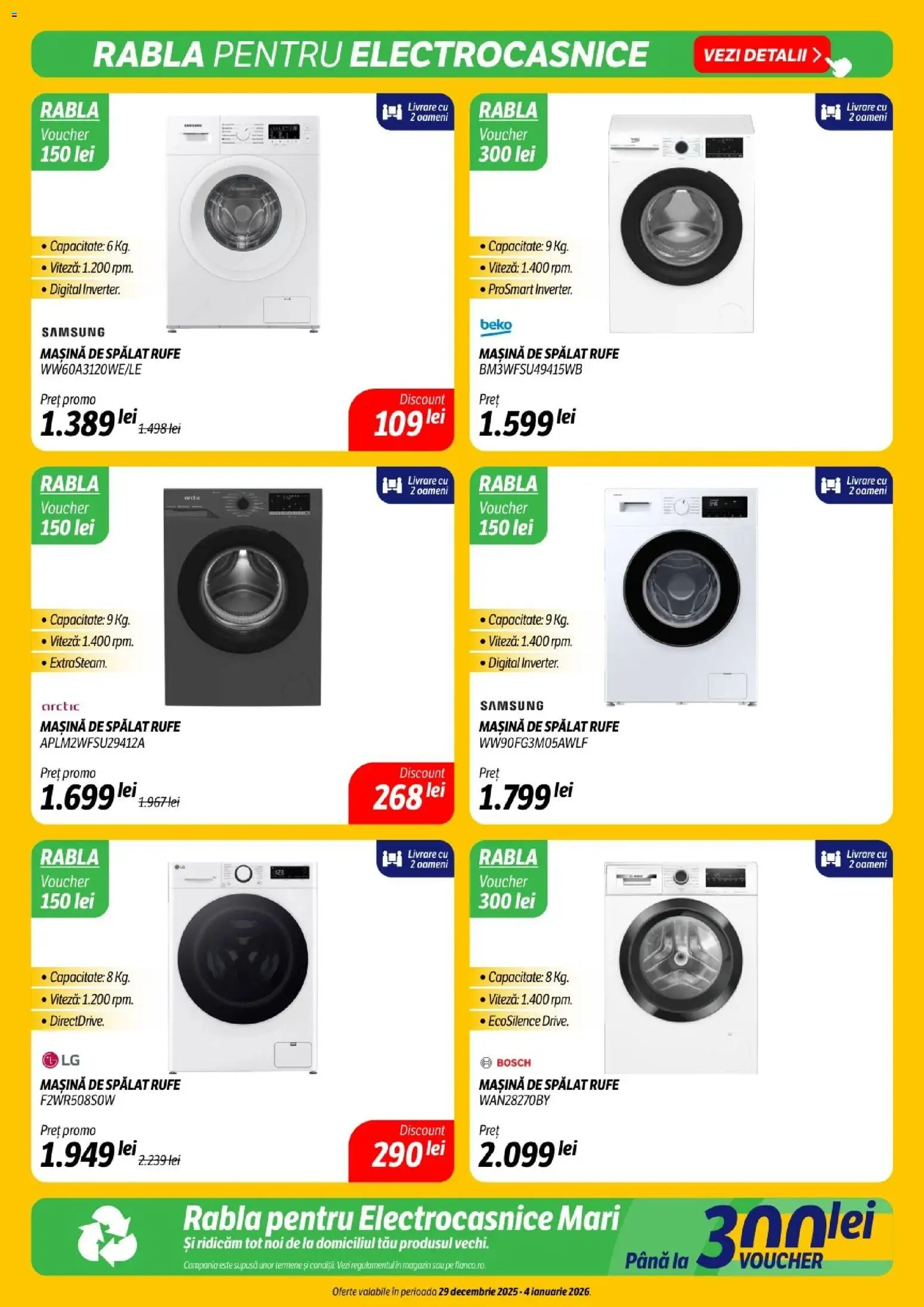 Noul catalog Flanco – valabil de la 29.12.2025 | Pagină: 16 | Produse: Mașină De Spălat