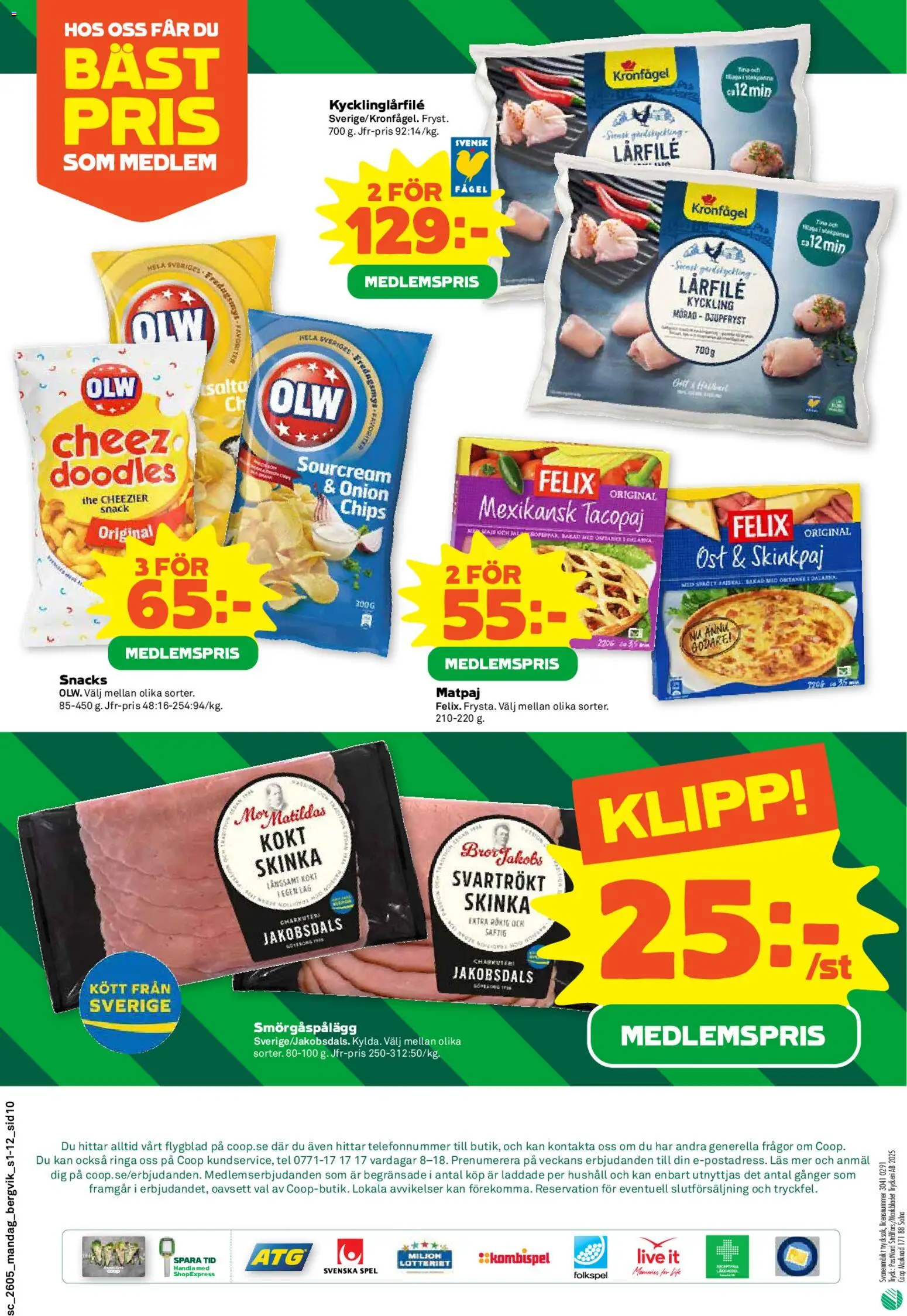 Stora Coop reklamblad aktuell från 26.01.2026 | Sida: 10 | Produkter: Smörgåspålägg, Skinka, Spel, Stekpanna