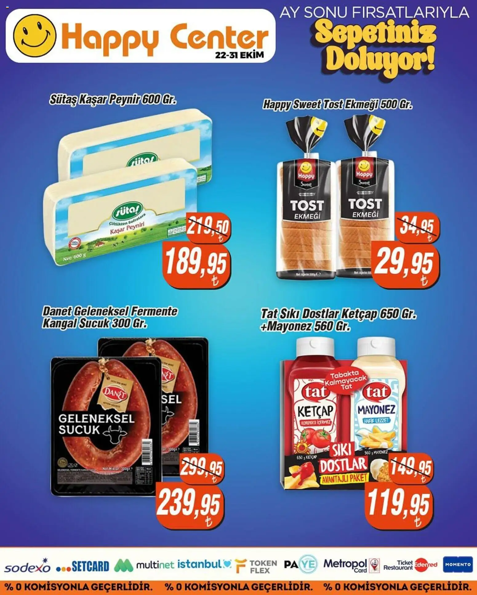 Happy Center Katalog - 22.10.2025 tarihinden itibaren geçerlidir | Sayfa: 2 | Ürünler: Peynir, Ketçap, Mayonez, Sucuk