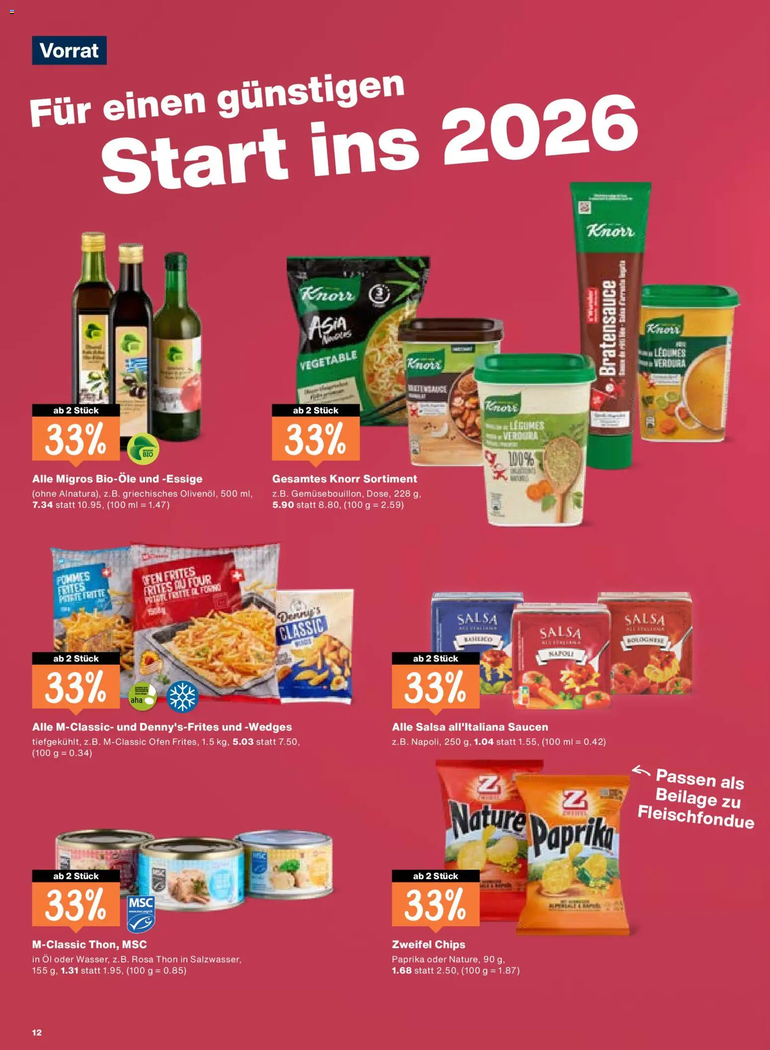 Migros Aktionen – gültig ab 30.12.2025 | Seite: 12 | Produkte: Öl, Chips, Ofen