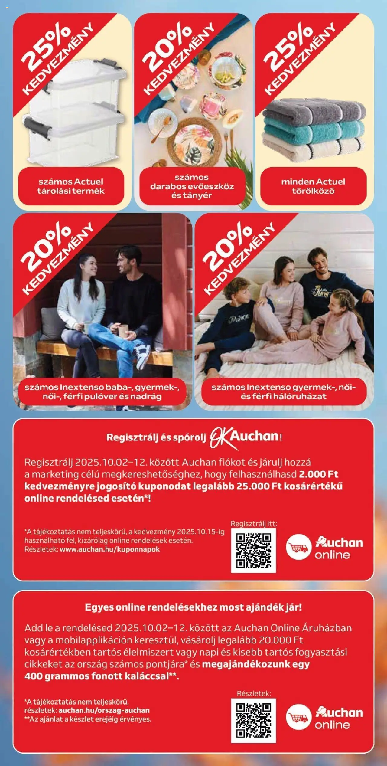 Auchan akciós ujság - amely érvényes a következő dátumtól: 02.10.2025 | Oldal: 12 | Termékek: Evőeszköz, Tányér, Pulóver, Nadrág