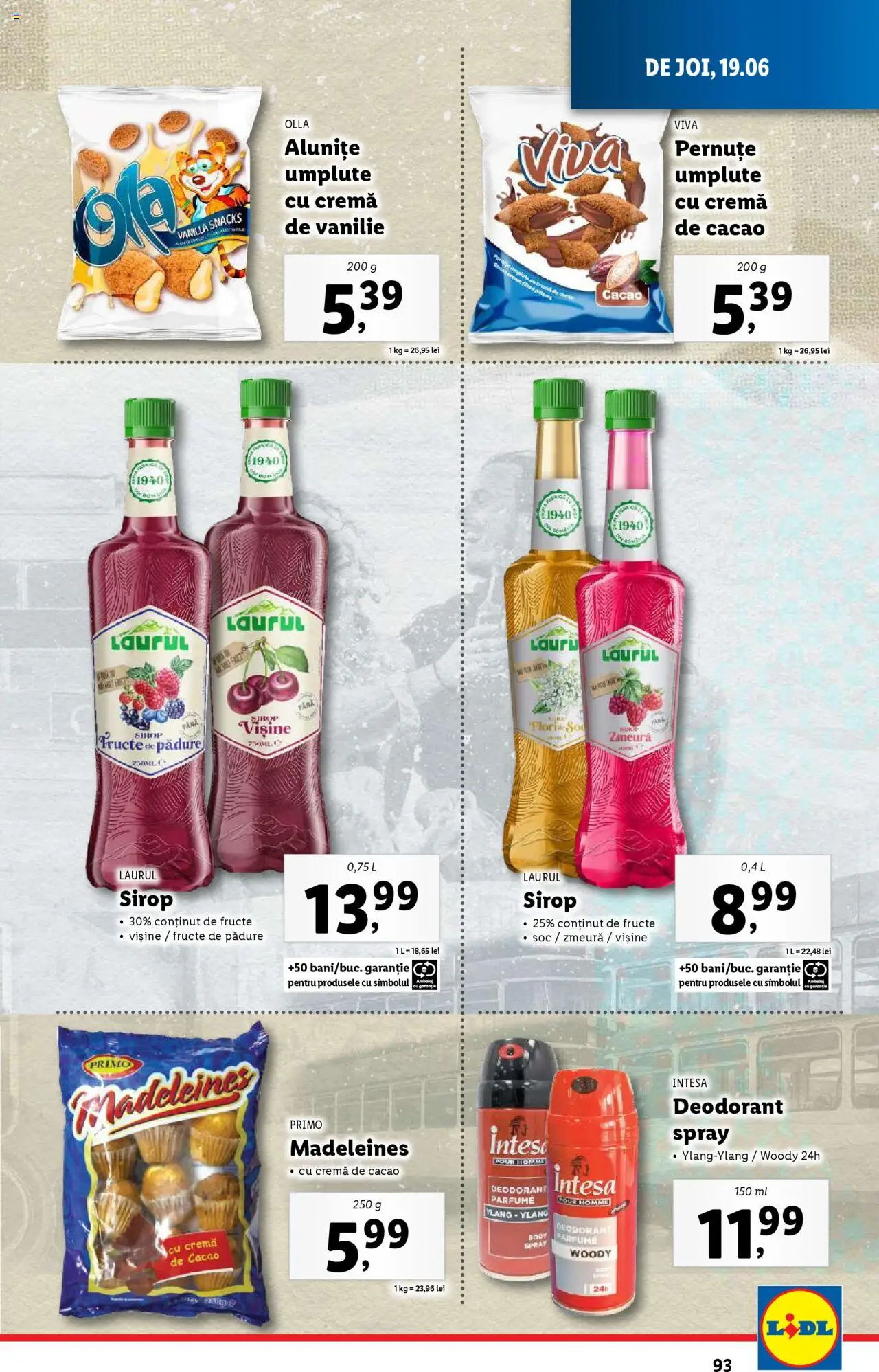 Catalog Lidl – valabil de la 16.06.2025 | Pagină: 93 | Produse: Pară, Cremă, Deodorant, Fructe