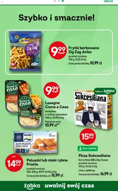 Żabka Gazetka od 10.09.2025 | Strona: 72 | Produkty: Lasagne, Frytki karbowane, Pizza, Ricotta