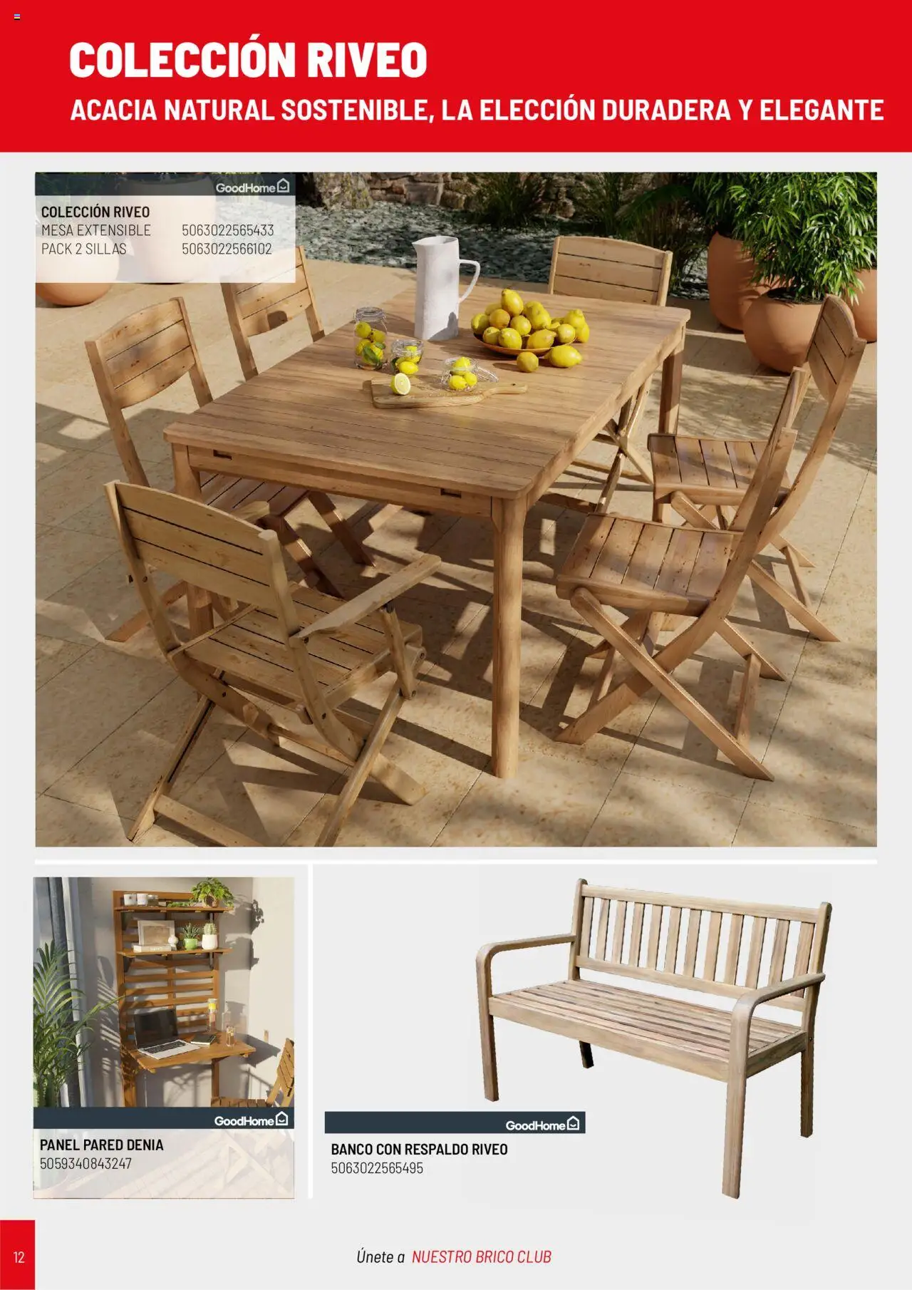 Brico Depôt Jardín │ válido desde el 25.04.2025 | Página: 12 | Productos: Mesa extensible, Mesa