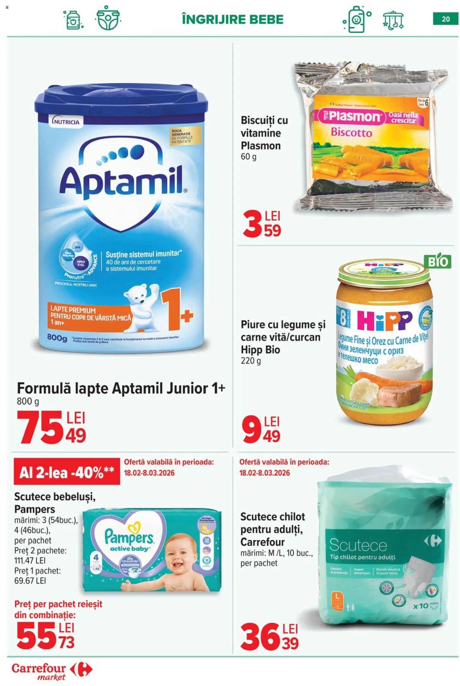 Noul catalog Carrefour – valabil de la 25.02.2026 | Pagină: 21 | Produse: Şerit ödül, Orez, Biscuiți, Legume