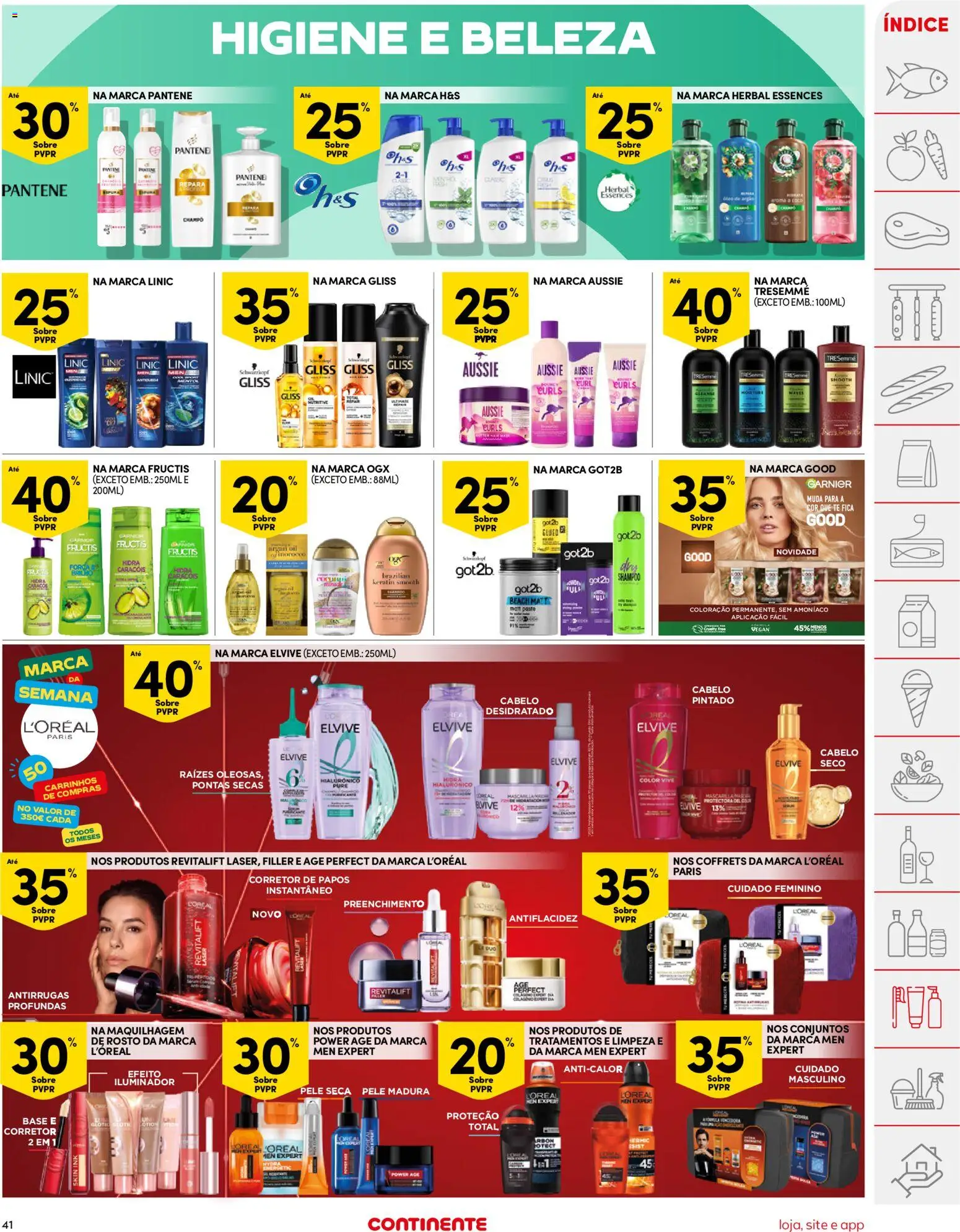 Continente folheto │ válido de 02.12.2025 | Página: 41 | Produtos: Iluminador, Shampoo, Maquilhagem, Colágeno