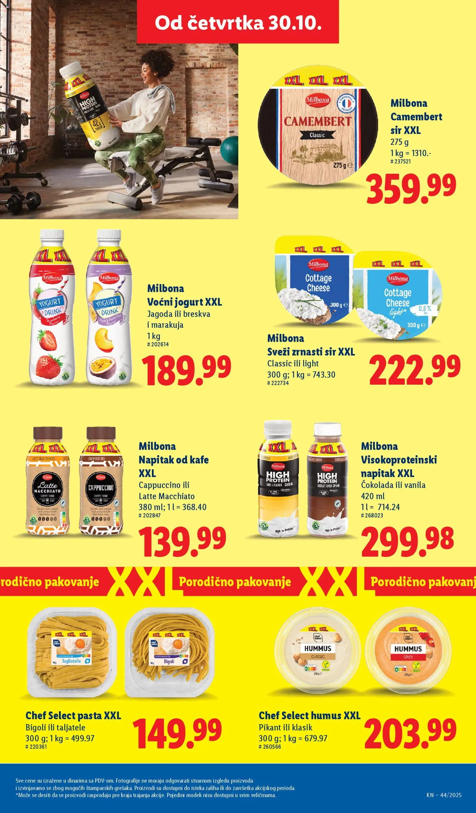 Lidl katalog - važi od 30.10.2025 | Strana: 29 | Proizvode: Protein, Tagliatelle, Jogurt, Breskva
