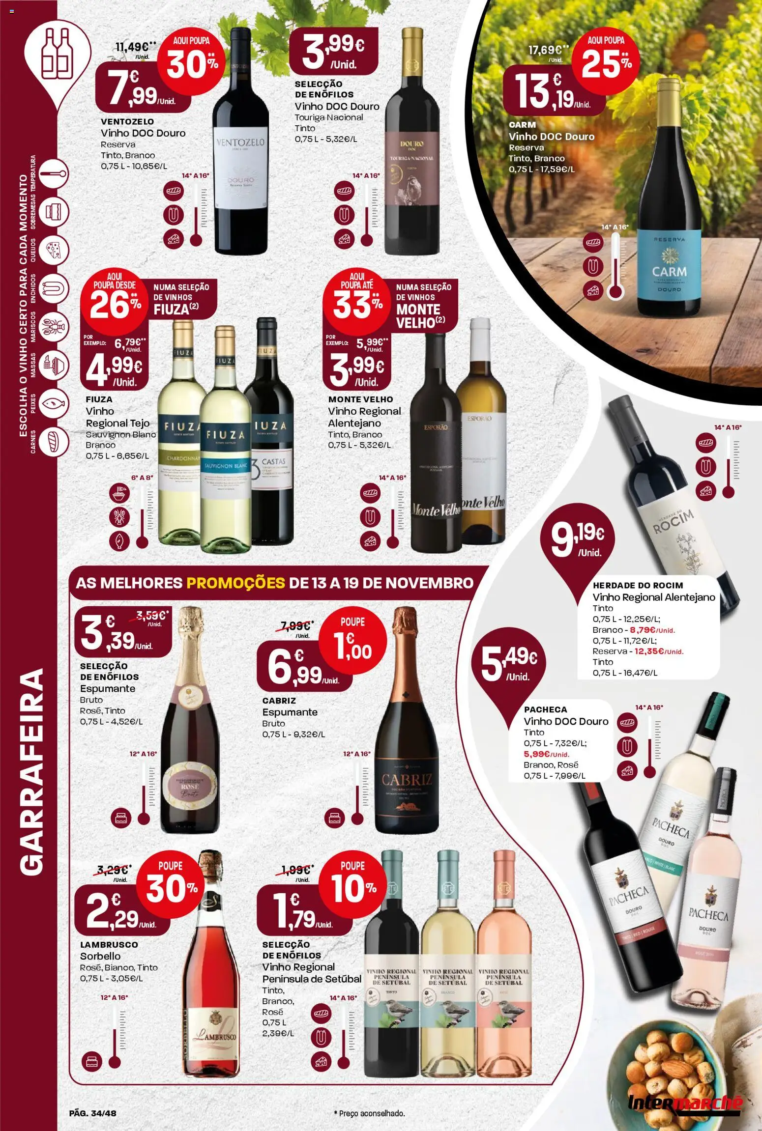 Intermarché folheto │ válido de 13.11.2025 | Página: 34 | Produtos: Espumante, Vinho