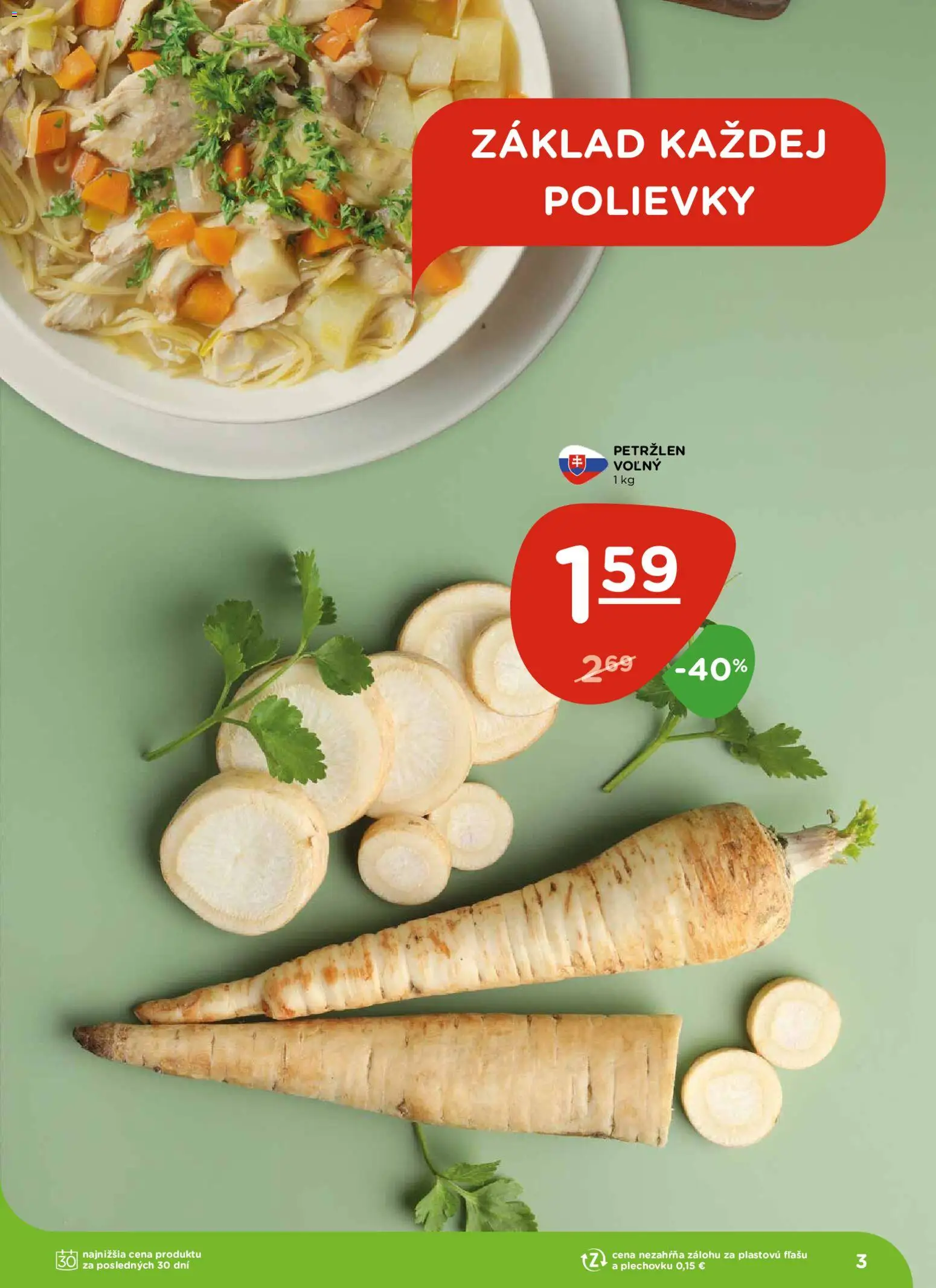 Nové Terno akcie – leták je platný od 04.12.2025 | Strana: 3 | Produkty: Petržlen