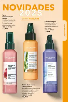 Pré-visualização Creme Modelador, Realça e redefine os caracóis de forma imediata e duradoura, sem pesar. 150 ml - 00272 válido de 17.12.2025 | Página: 17 | Produtos: Creme