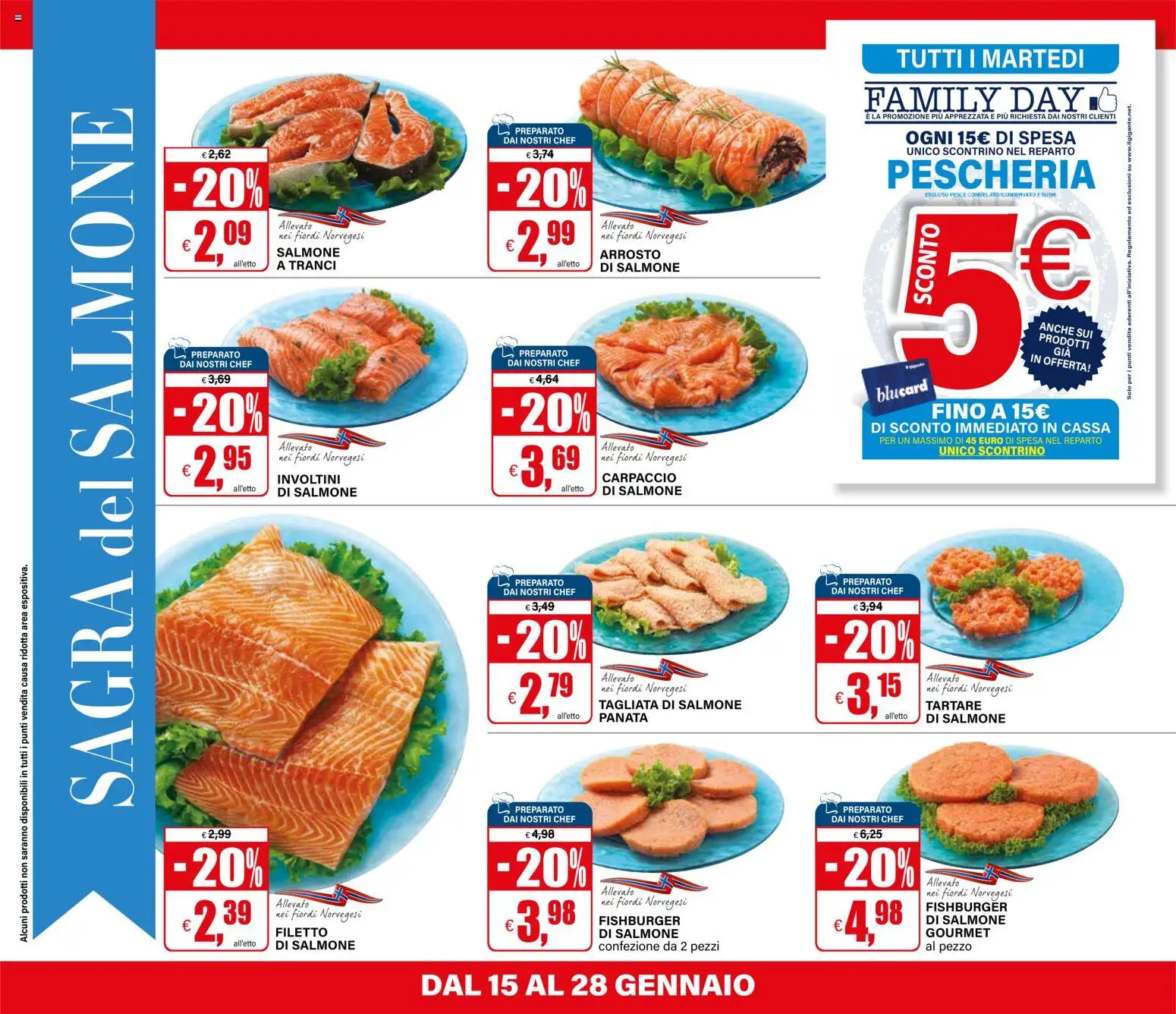 Volantino Il Gigante del 15.01.2026 | Pagina: 8 | Prodotti: Arrosto, Salmone, Pesce, Sushi