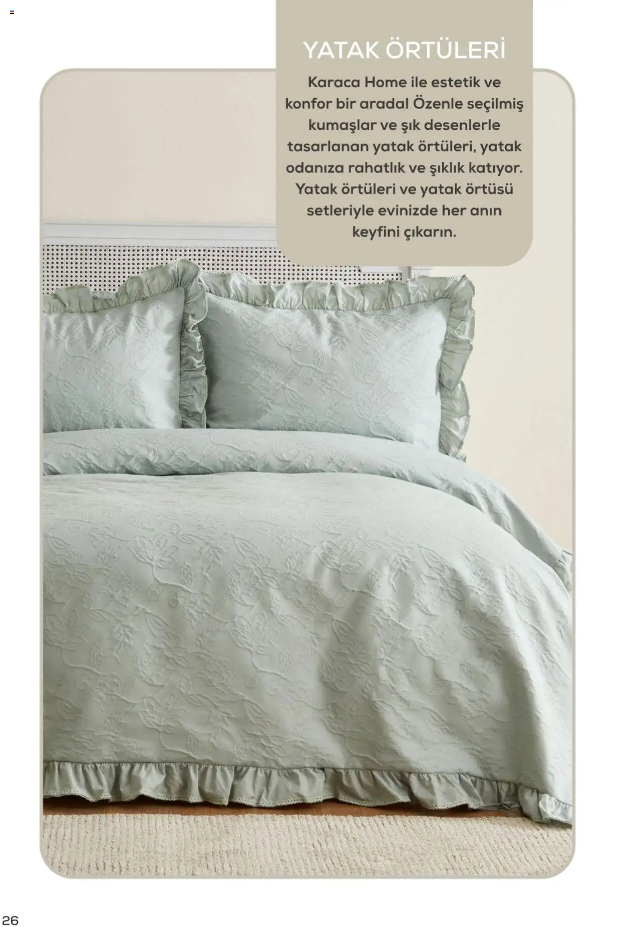 Karaca - Karaca Home - 03.03.2025 tarihinden itibaren geçerlidir | Sayfa: 26 | Ürünler: Yatak, Yatak örtüsü