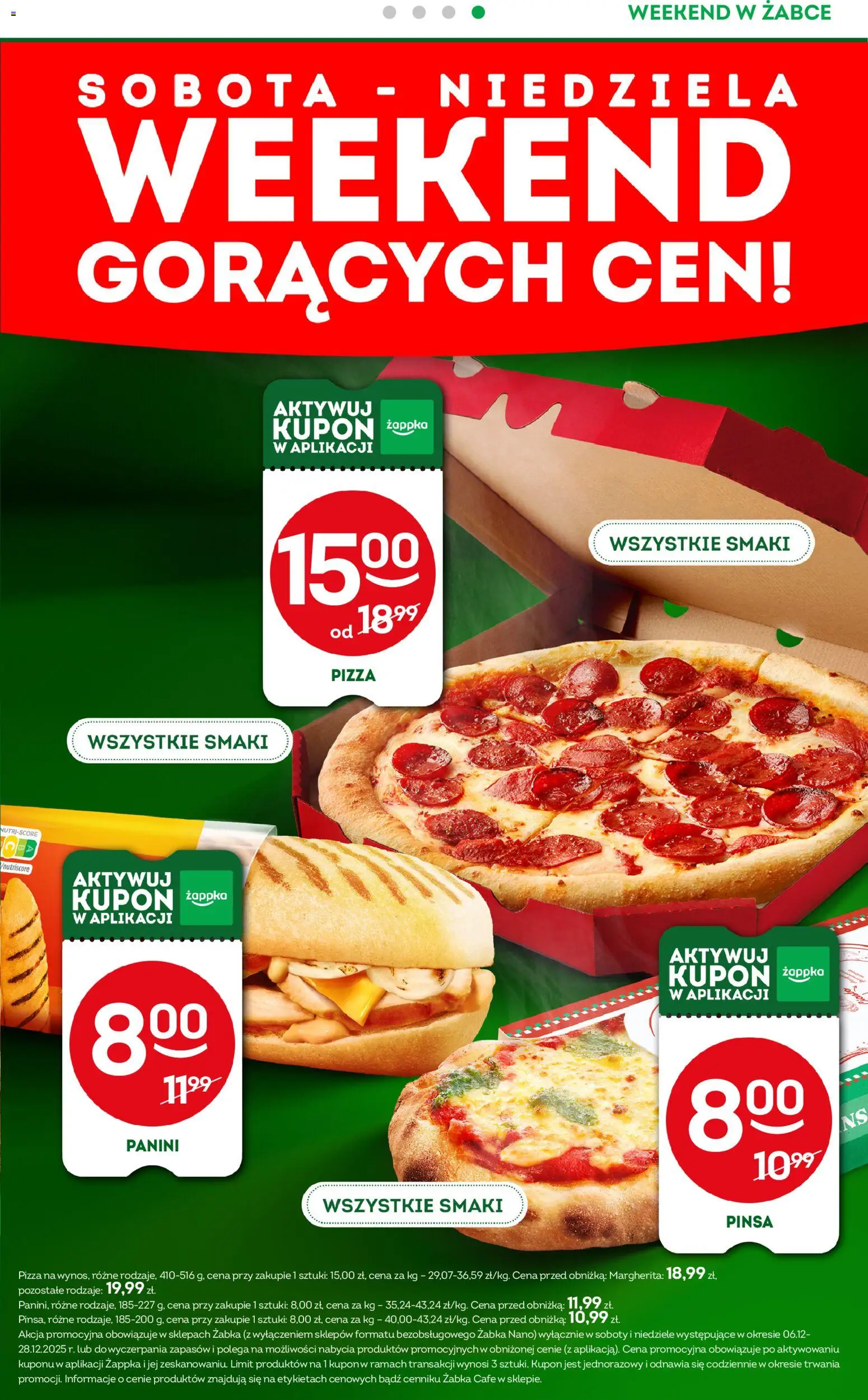 Żabka Gazetka - Weekendowe promocje od 19.12.2025 | Strona: 5 | Produkty: Panini, Pizza, Pinsa