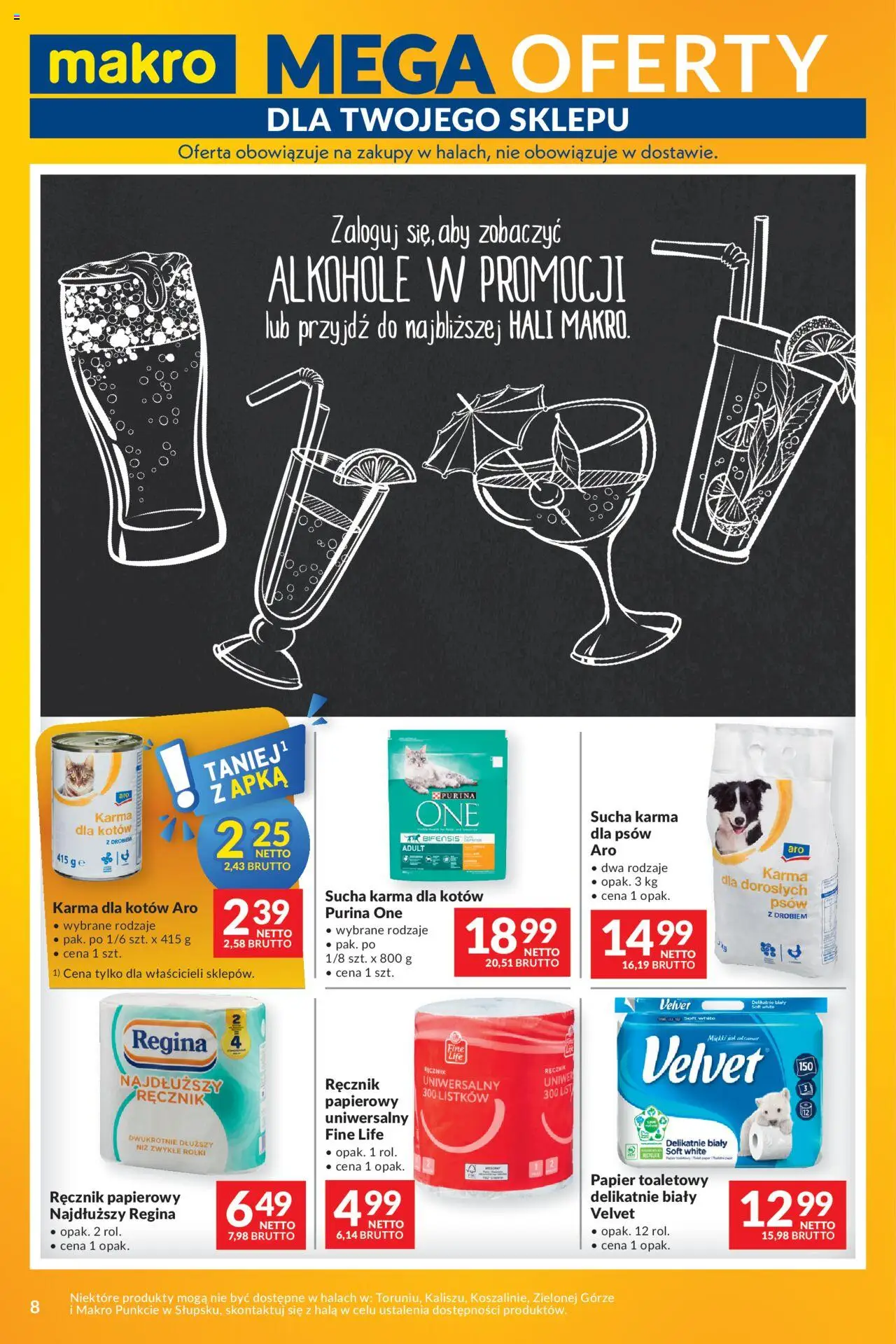 Makro Gazetka - Mega oferty dla Twojego Sklepu od 27.05.2025 | Strona: 8 | Produkty: Papier toaletowy, Rolki, Karma dla kotów, Ręcznik papierowy