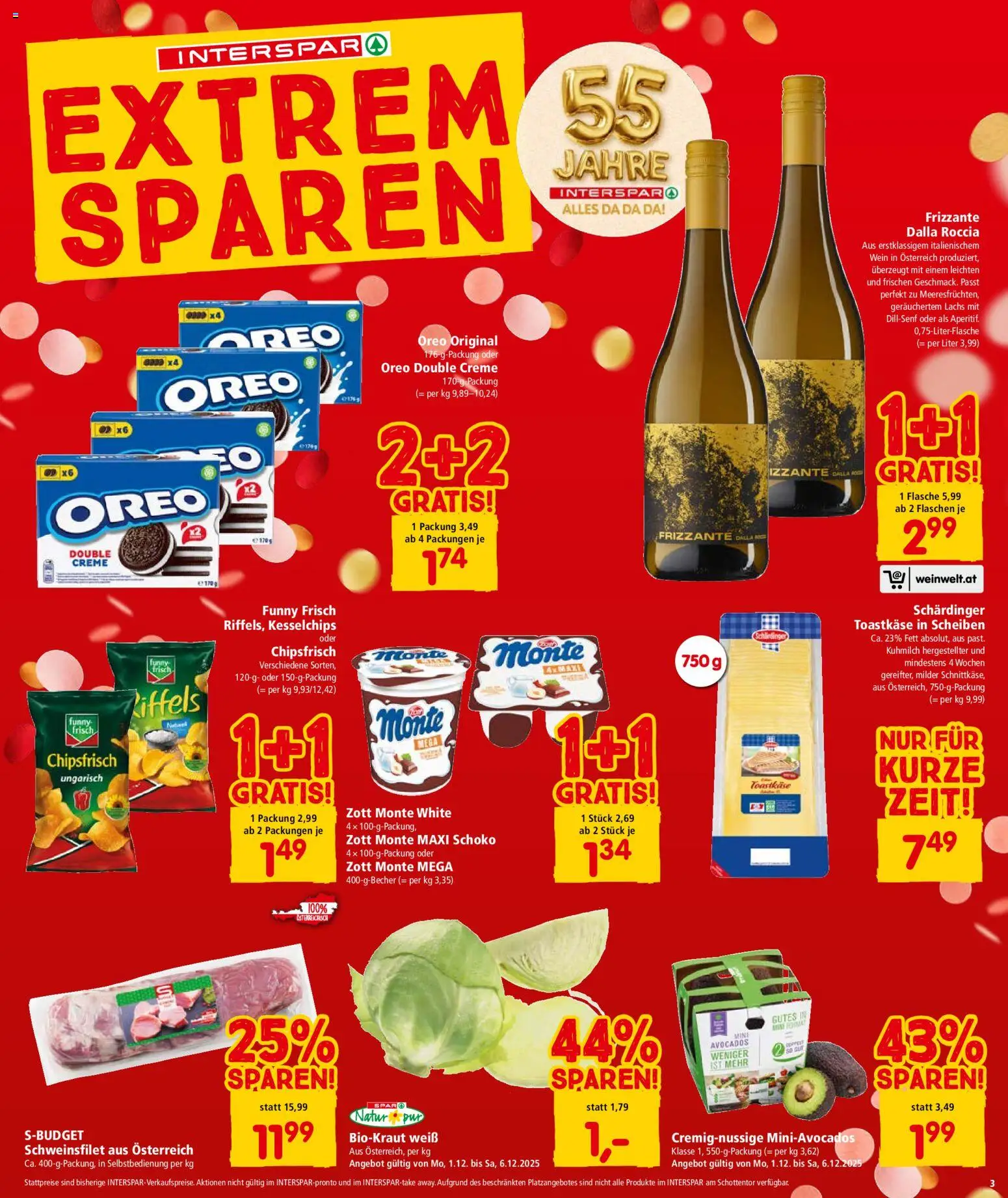 Interspar Flugblatt - Vorarlberg gültig ab 04.12.2025 | Seite: 3 | Produkte: Uhr