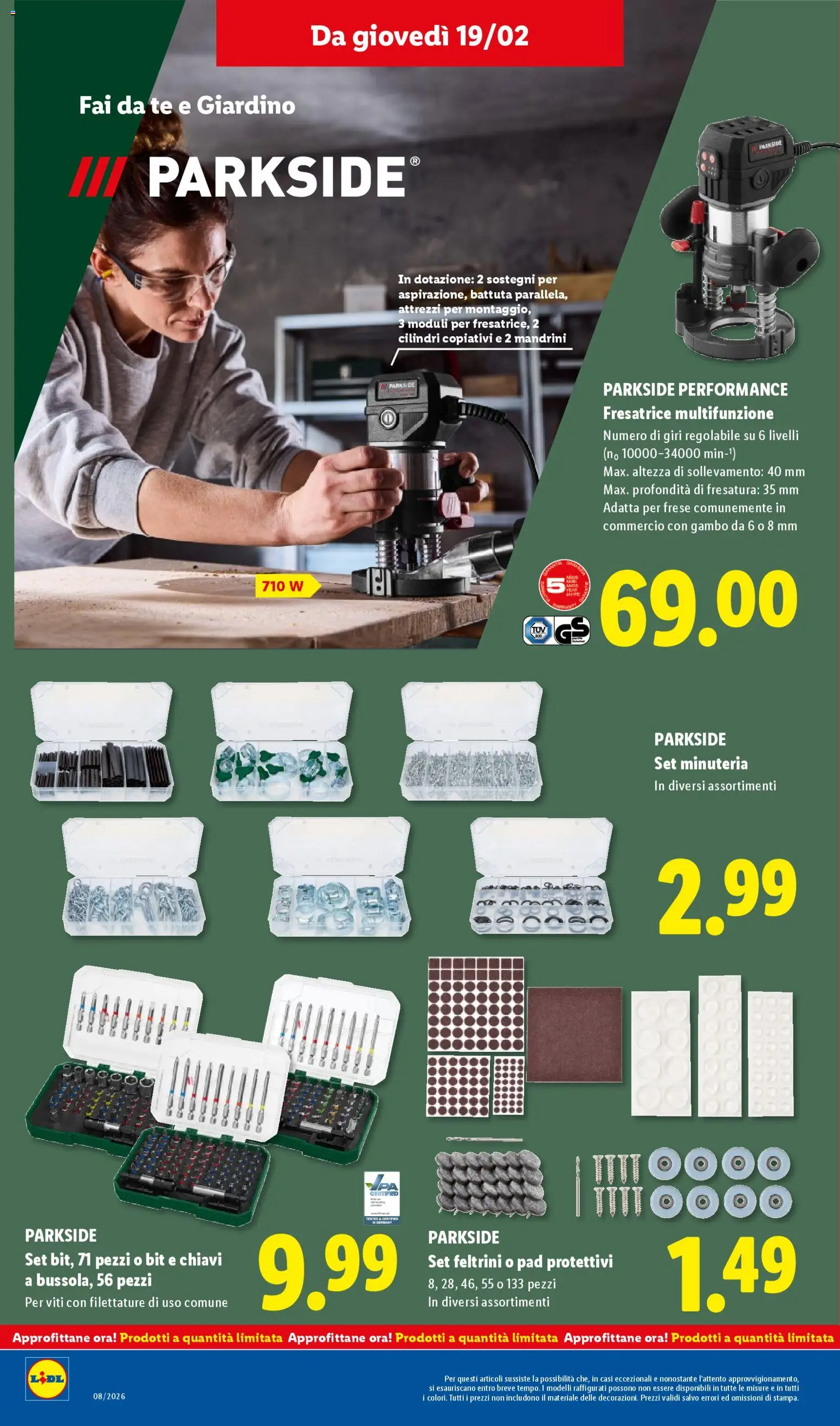 Volantino Lidl del 16.02.2026 | Pagina: 40 | Prodotti: Router, Tè, Feltrini