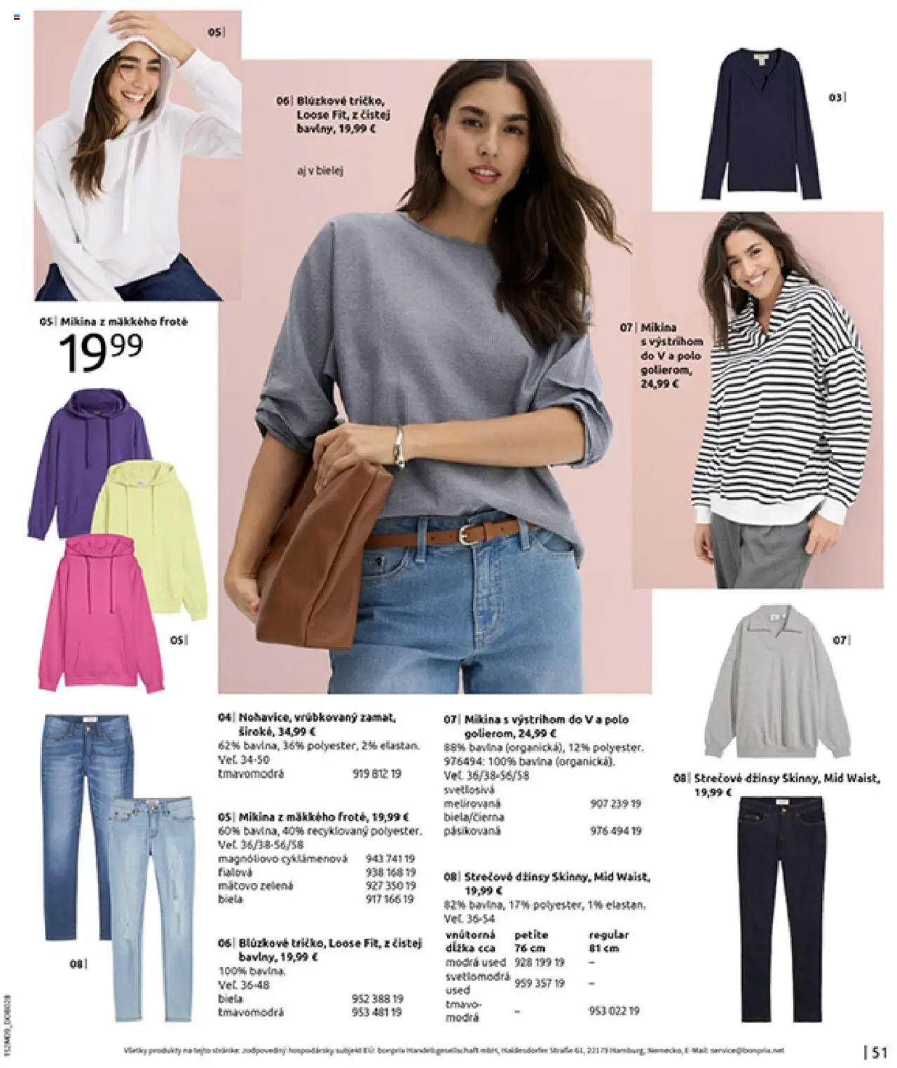 Nové Bonprix akcie – leták je platný od 14.10.2025 | Strana: 53 | Produkty: Mikina