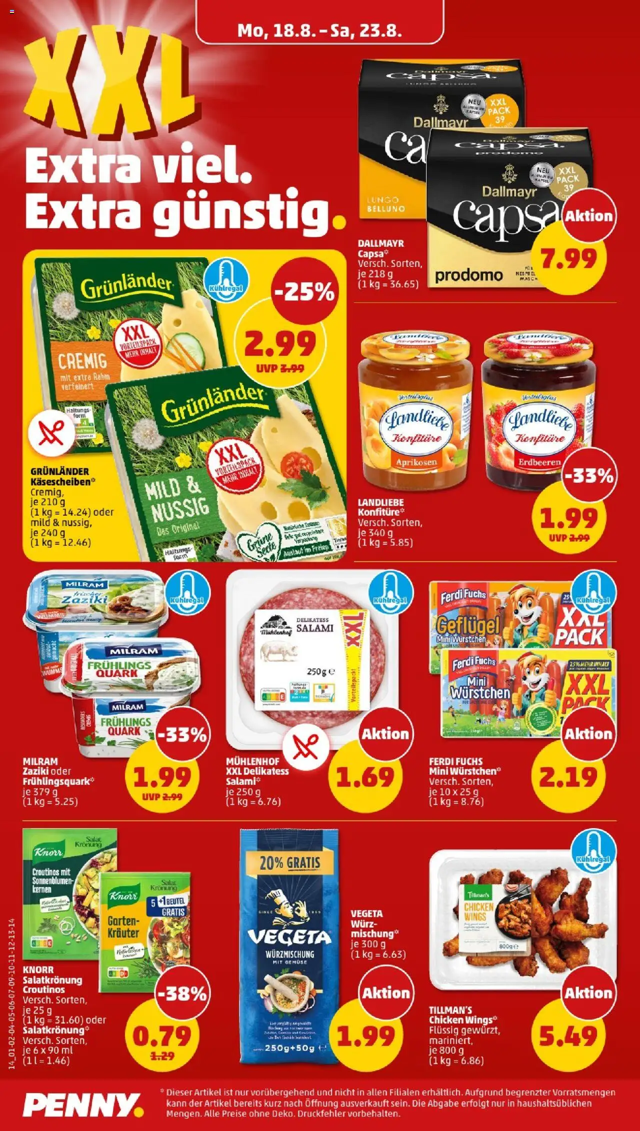 Penny - Saarland - gültig ab dem 18.08.2025 | Seite: 10 | Produkte: Gemüse, Grunlander, Erdbeeren, Salat