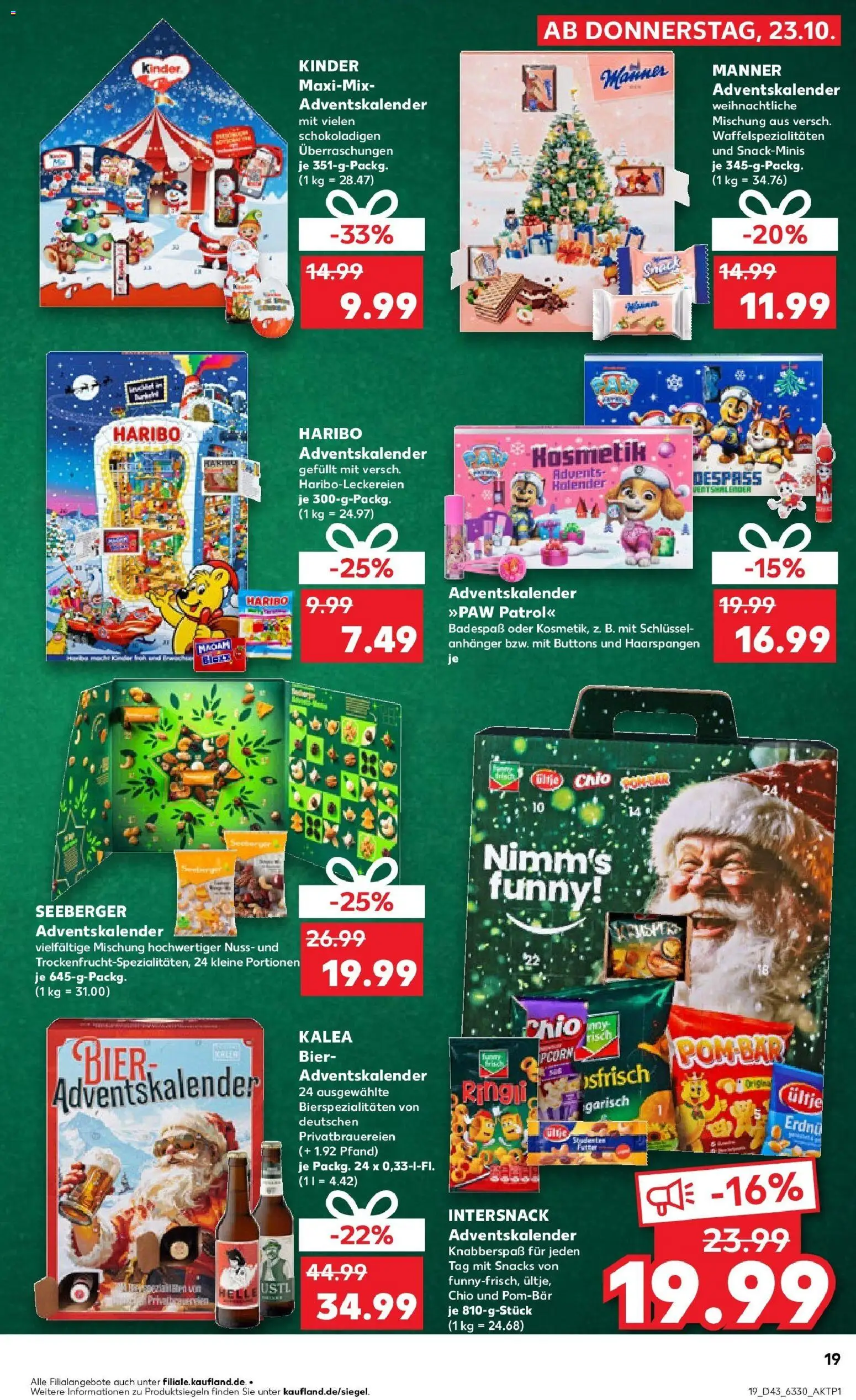 Kaufland prospekt Holzminden	 – gültig ab 26.10.2025 | Seite: 19 | Produkte: Haribo, Bier, POM-BÄR