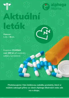 Náhled letáku Alphega lékárna nabídka od 01.11.2025