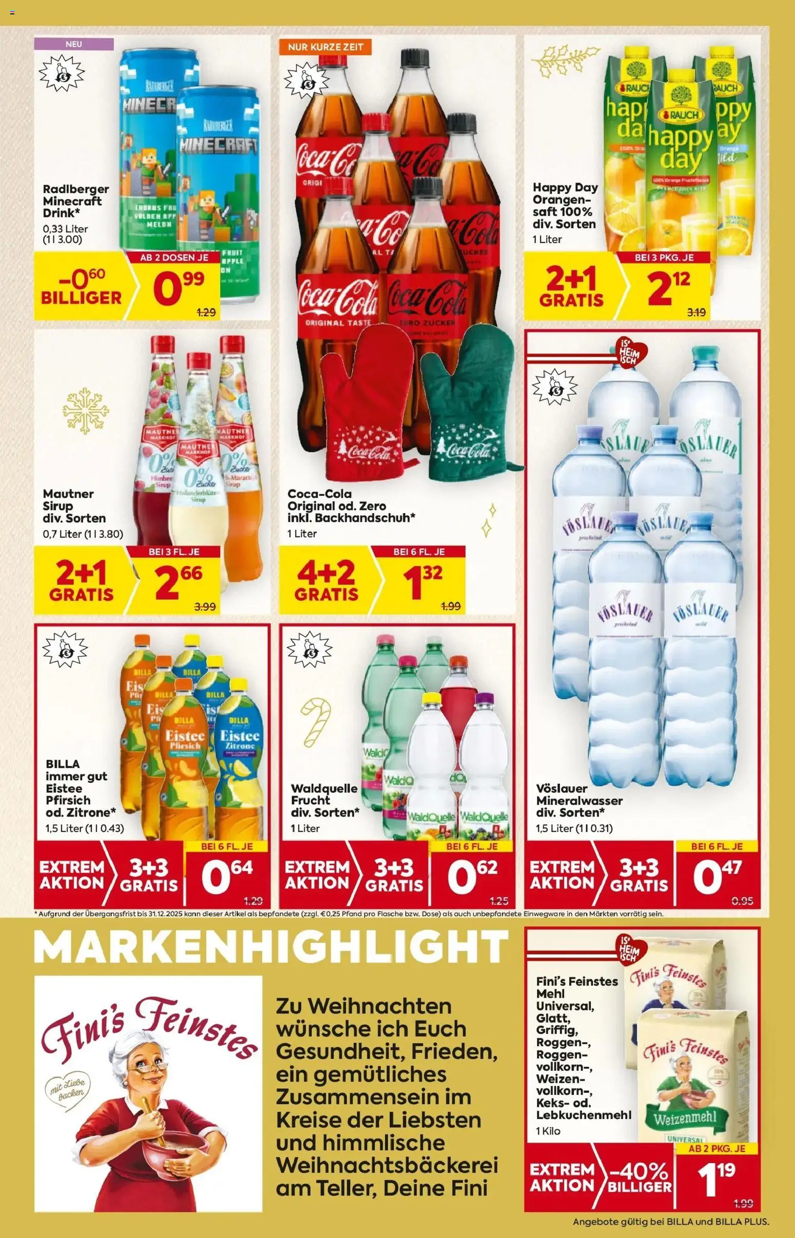 Billa Flugblatt - Kitzbuehel, Zell Am Ziller, Brixlegg gültig ab 20.11.2025 | Seite: 17 | Produkte: Zitrone, Pfirsich, Apple, Saft