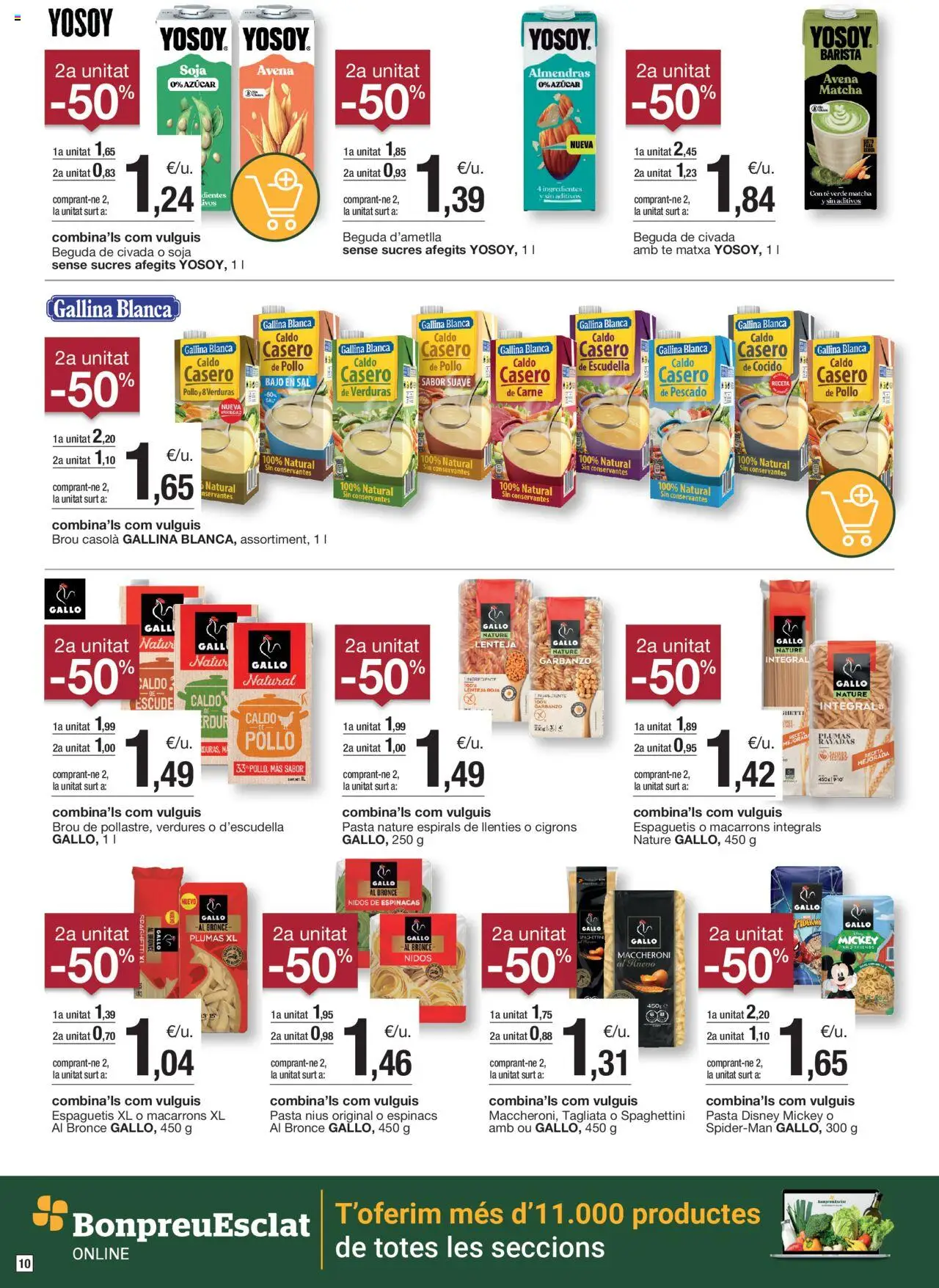 Bonpreu folleto │ válido desde el 09.09.2025 | Página: 10 | Productos: Κρεμάστρα, Pescado, Pasta, Té