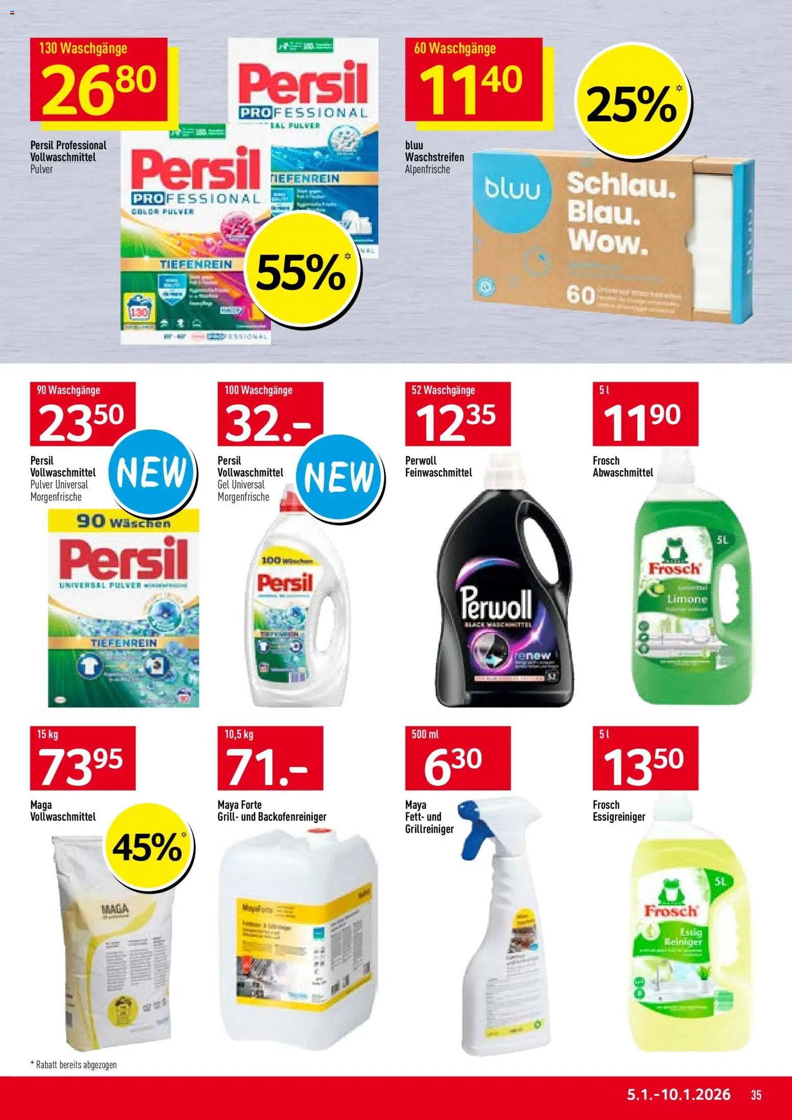 Prodega Aktionen – gültig ab 05.01.2026 | Seite: 35 | Produkte: Essig, Pulver, Grill