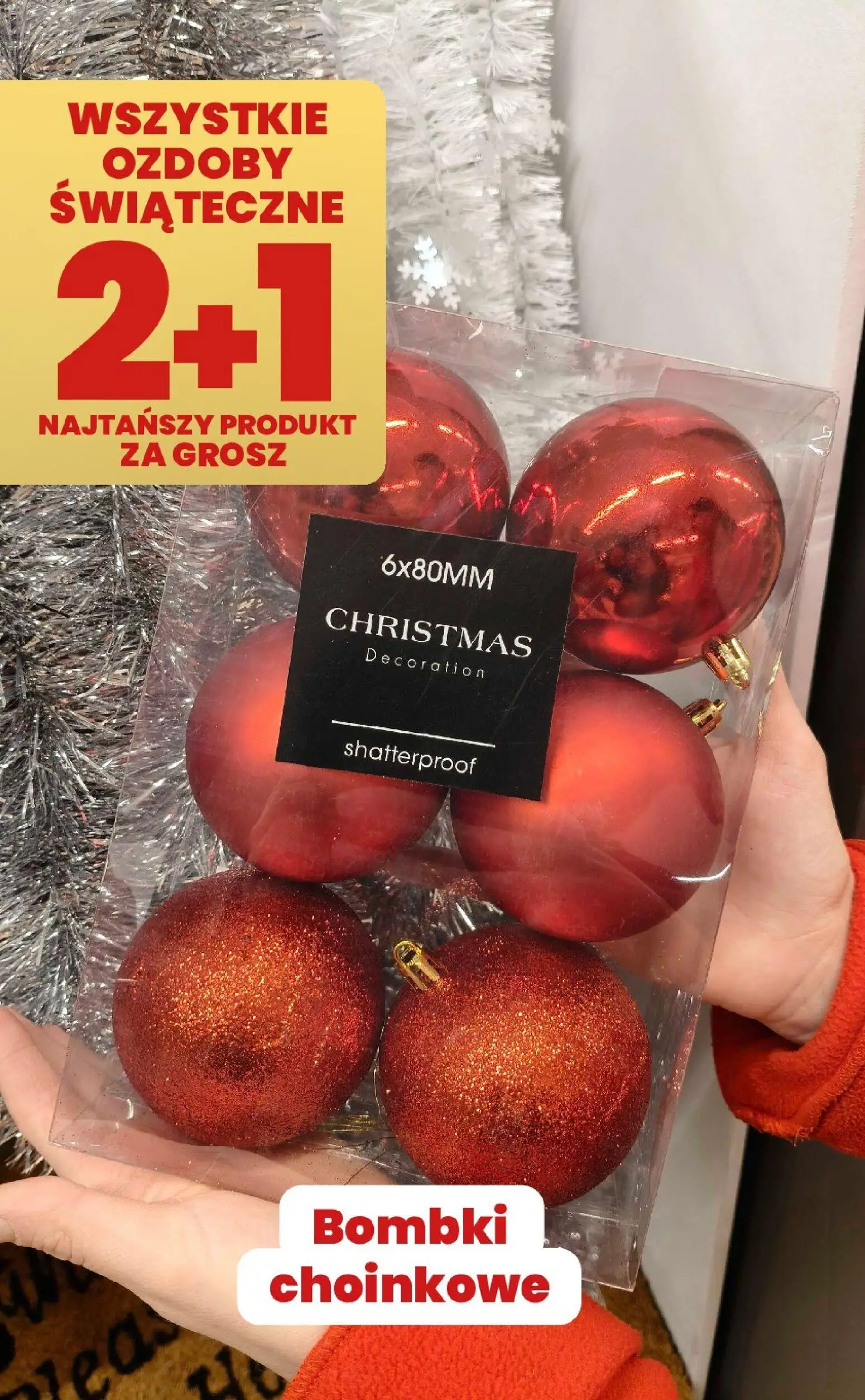Twój Market Gazetka - Wszystkie ozdoby świąteczne 2+1 za grosz od 19.12.2025 | Strona: 2 | Produkty: Ozdoby świąteczne