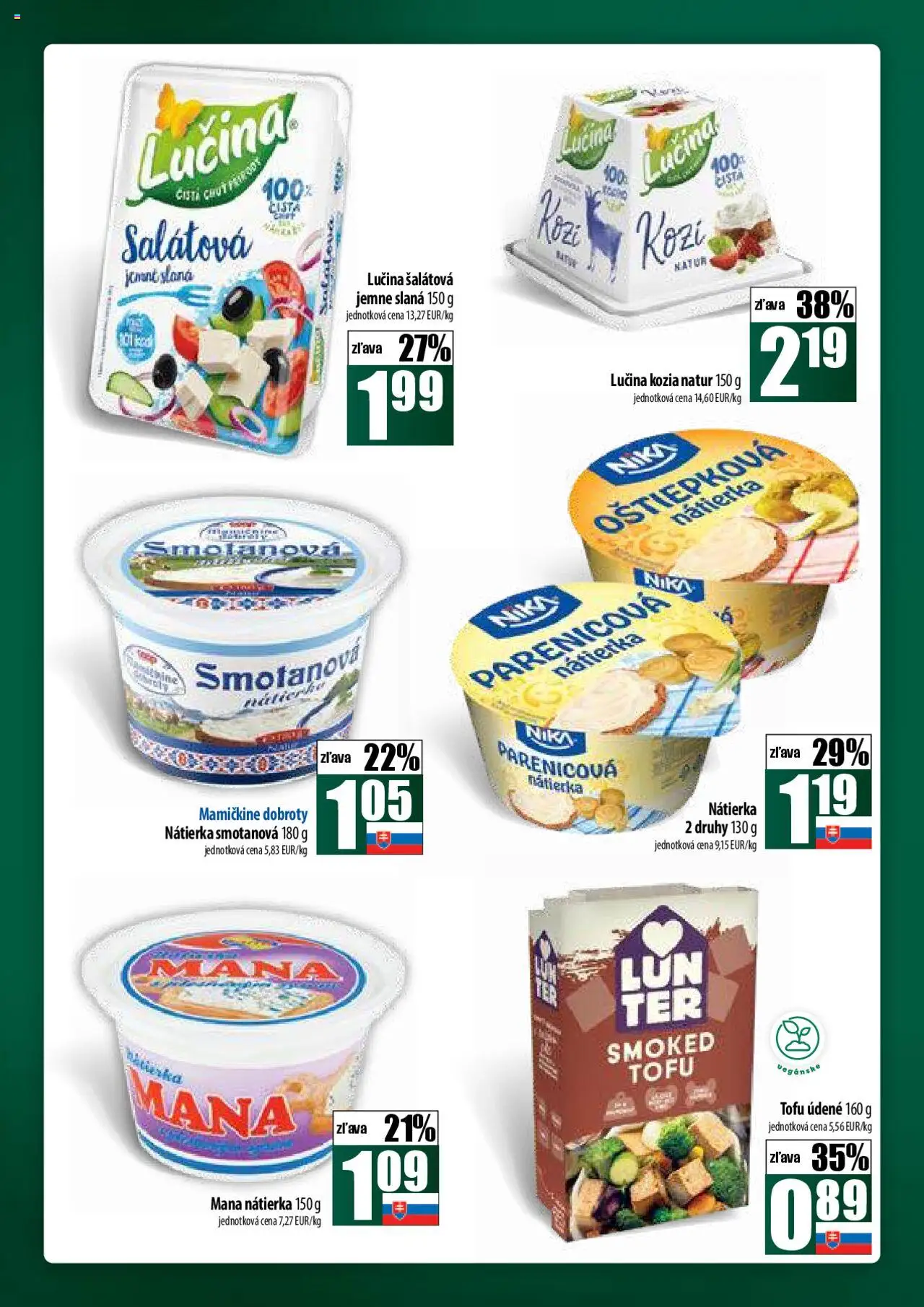 COOP Jednota široká ponuka │ platný od 21.08.2025 | Strana: 22 | Produkty: Tofu