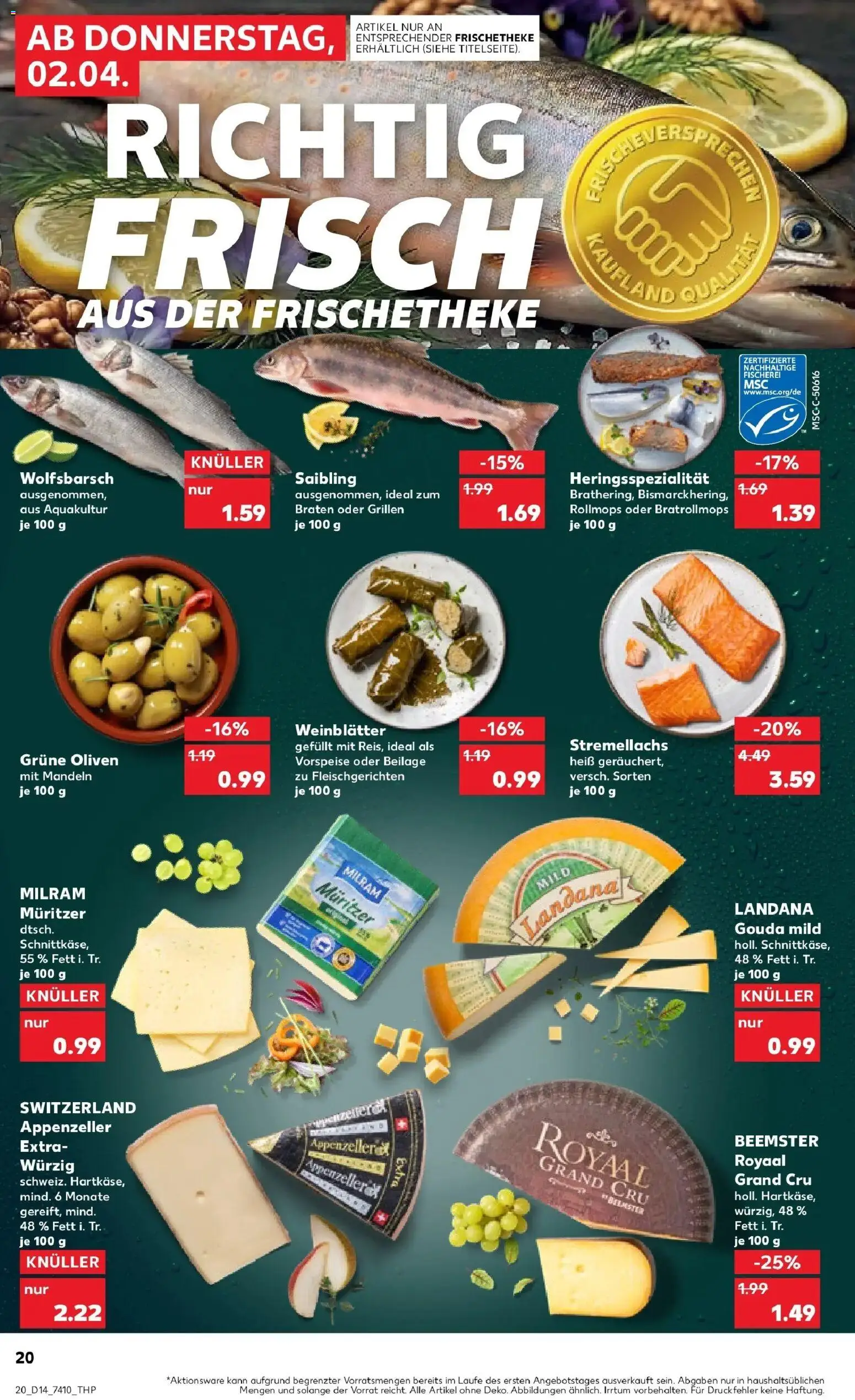Kaufland Prospekt Braunschweig	 – gültig ab 30.03.2026 | Seite: 34 | Produkte: Gouda, Mandeln, Milram