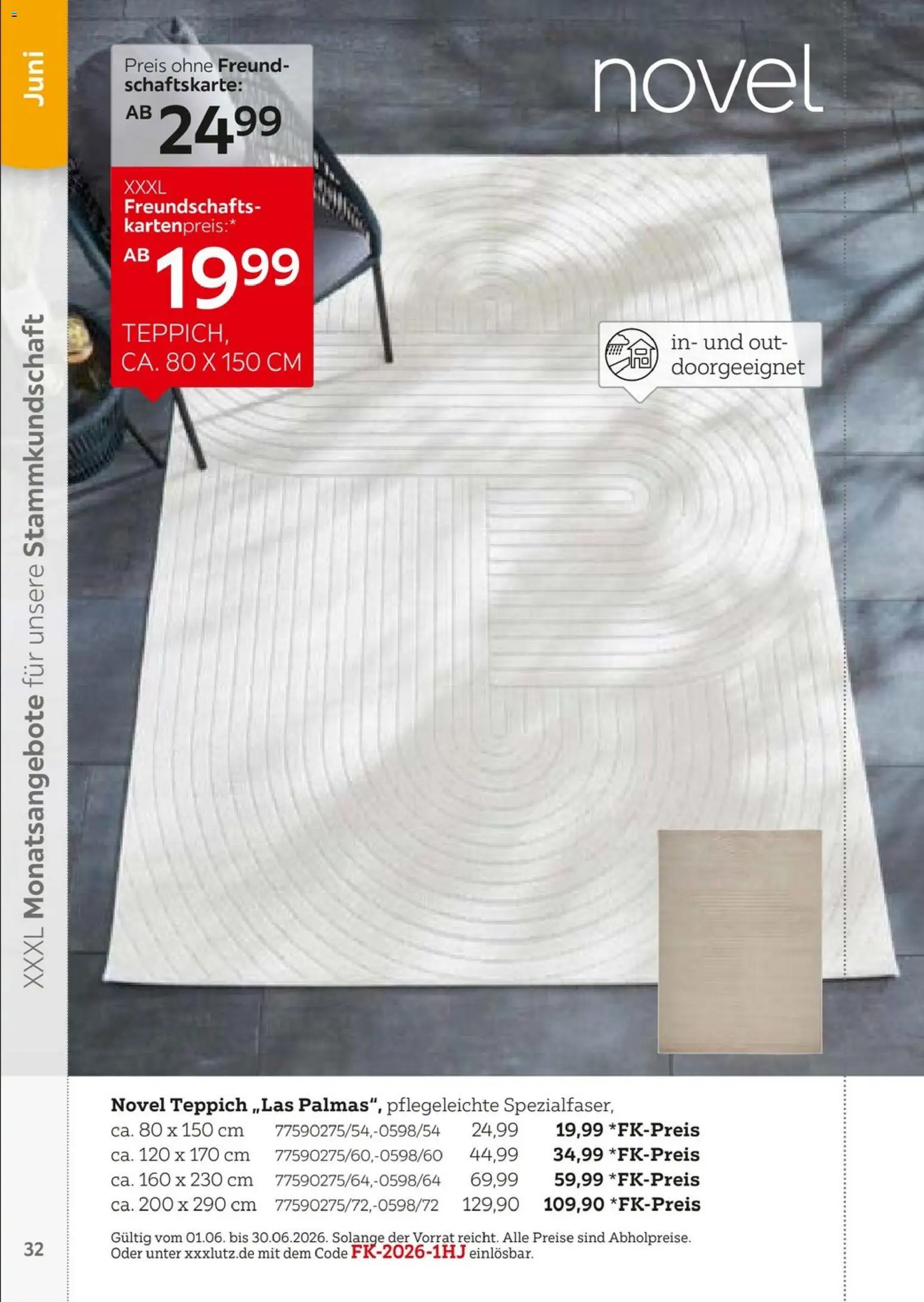 XXXL Lutz  Freundschaftskartenjournal – gültig ab 01.02.2026 | Seite: 32 | Produkte: Teppich