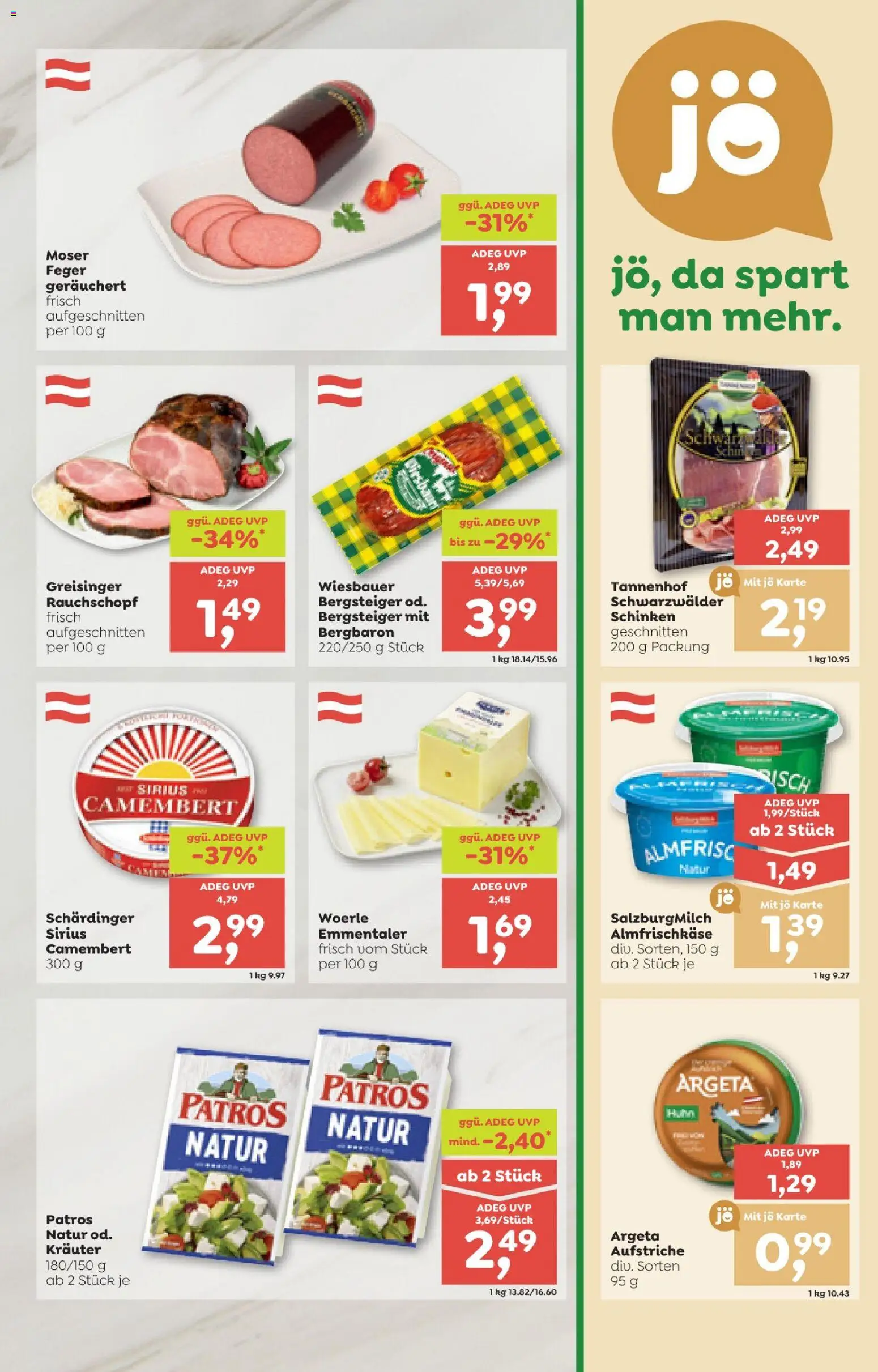 ADEG Flugblatt gültig ab 08.01.2026 | Seite: 9 | Produkte: Schinken