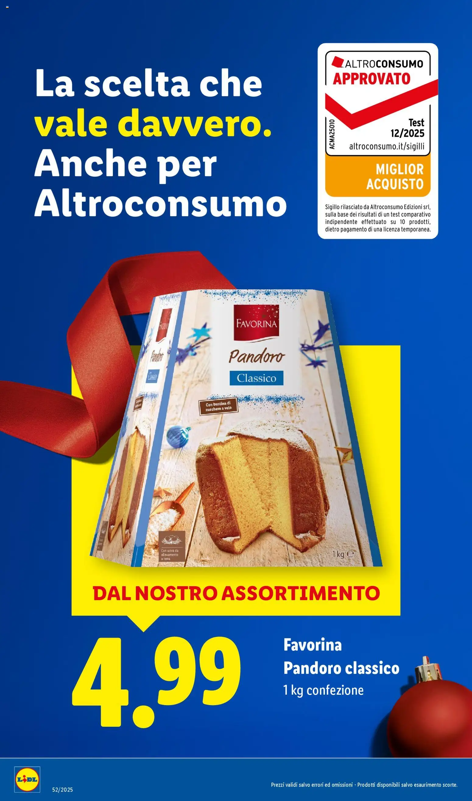Volantino Lidl del 21.12.2025 | Pagina: 51 | Prodotti: Uova, Zucchero, Pandoro, Terra