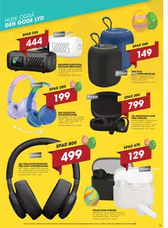 Punkt1 - Tilbudsavis gyldig fra 16.03.2026 | Side: 15 | Produkter: Radio, Hovedtelefoner, Søm, Højttaler