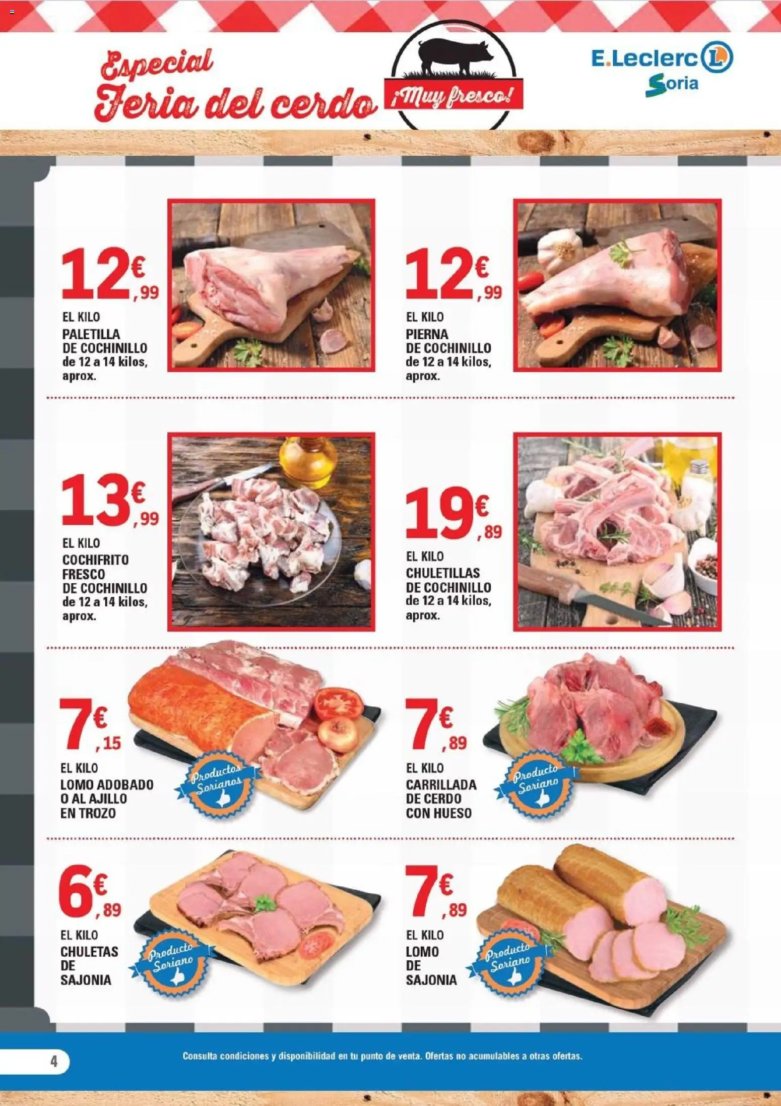 E.Leclerc folleto │ válido desde el 12.11.2025 | Página: 4 | Productos: Cerdo