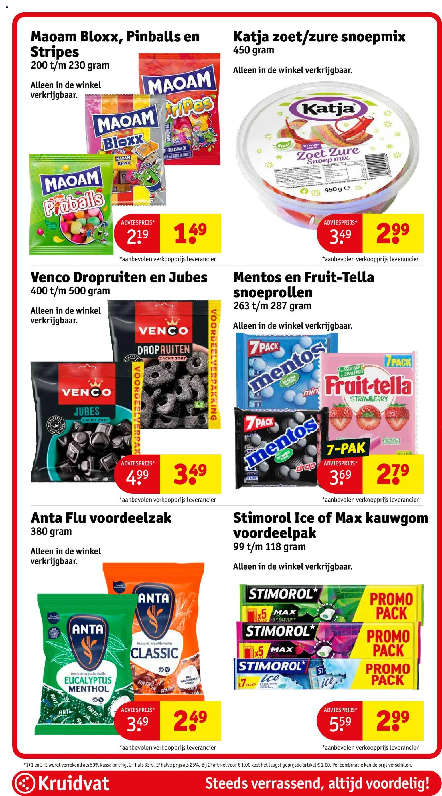 {H1} | Pagina: 73 | Producten: Snoep, Gum, Kauwgom, Fruit