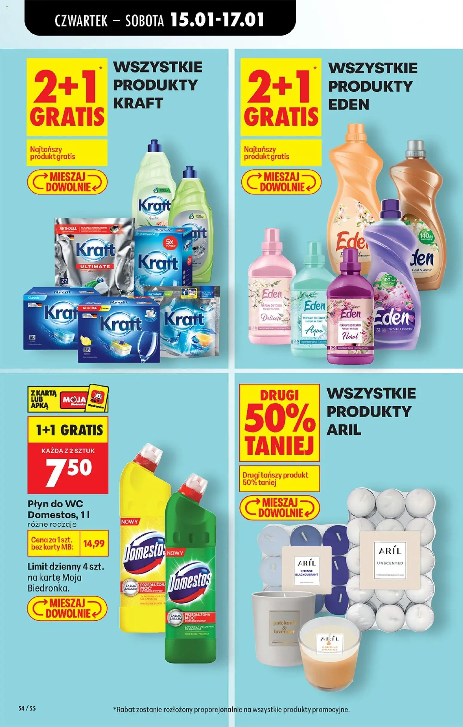 Biedronka gazetka - Oferta w tym tygodniu od 15.01.2026 | Strona: 68 | Produkty: Karta, Cleaner, Domestos, Perfumy