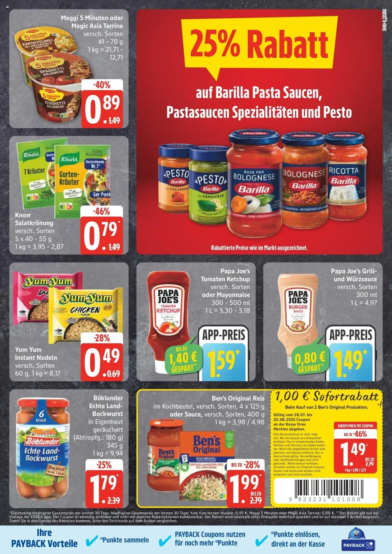 Edeka prospekt Großenwiehe	 - gültig ab dem 27.07.2025 | Seite: 17 | Produkte: Maggi, Burger, Knorr, Nudeln