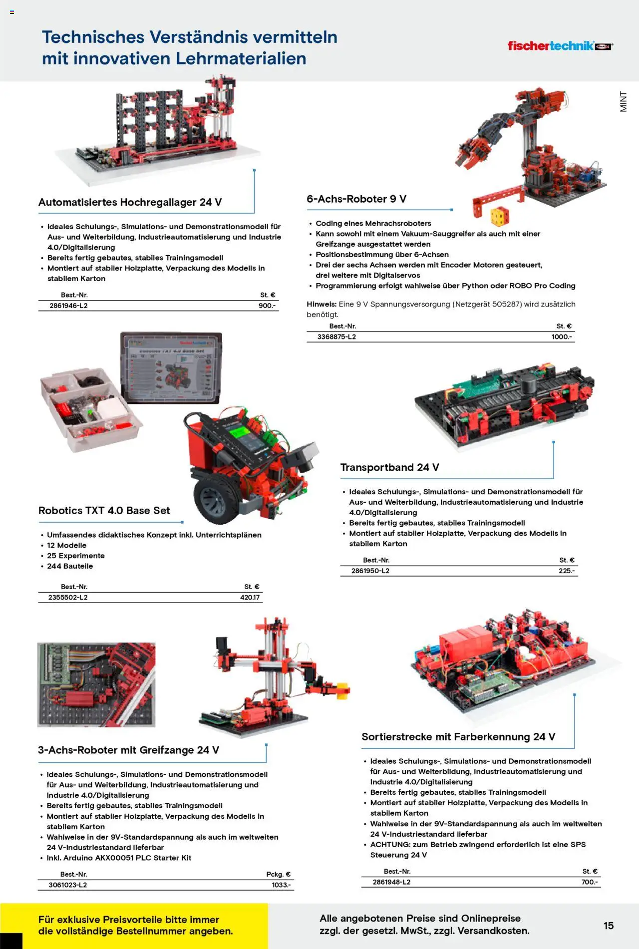 Conrad Education Katalog – gültig ab 01.01.2025 | Seite: 15