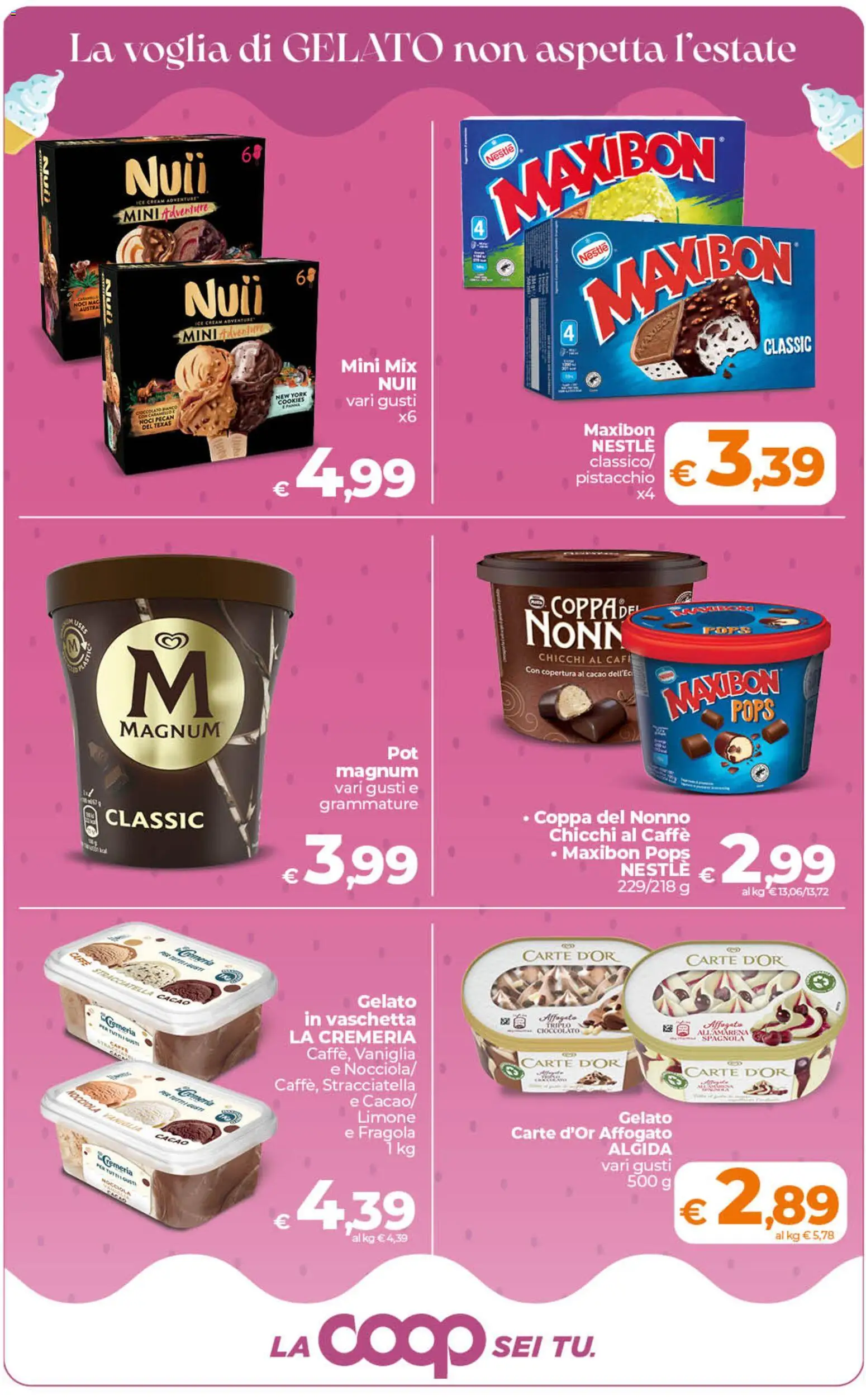 Volantino Ipercoop del 28.04.2026 | Pagina: 29 | Prodotti: Caffè, Gelato, Noci, Stracciatella