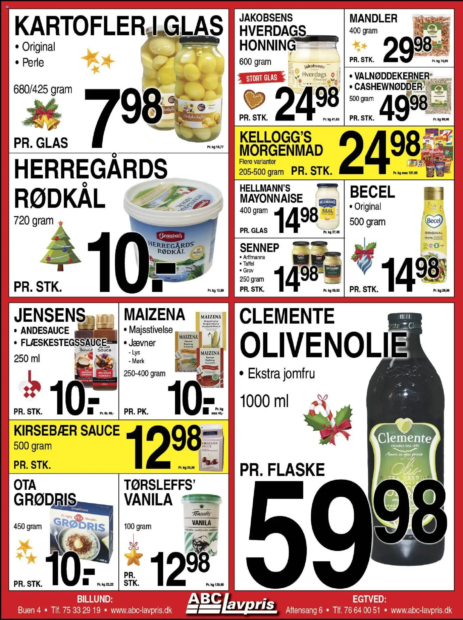 Abc Lavpris tilbudsavis – gyldig fra 10.12.2025 | Side: 4 | Produkter: Kartofler, Kirsebær, Mandler, Cashewnødder