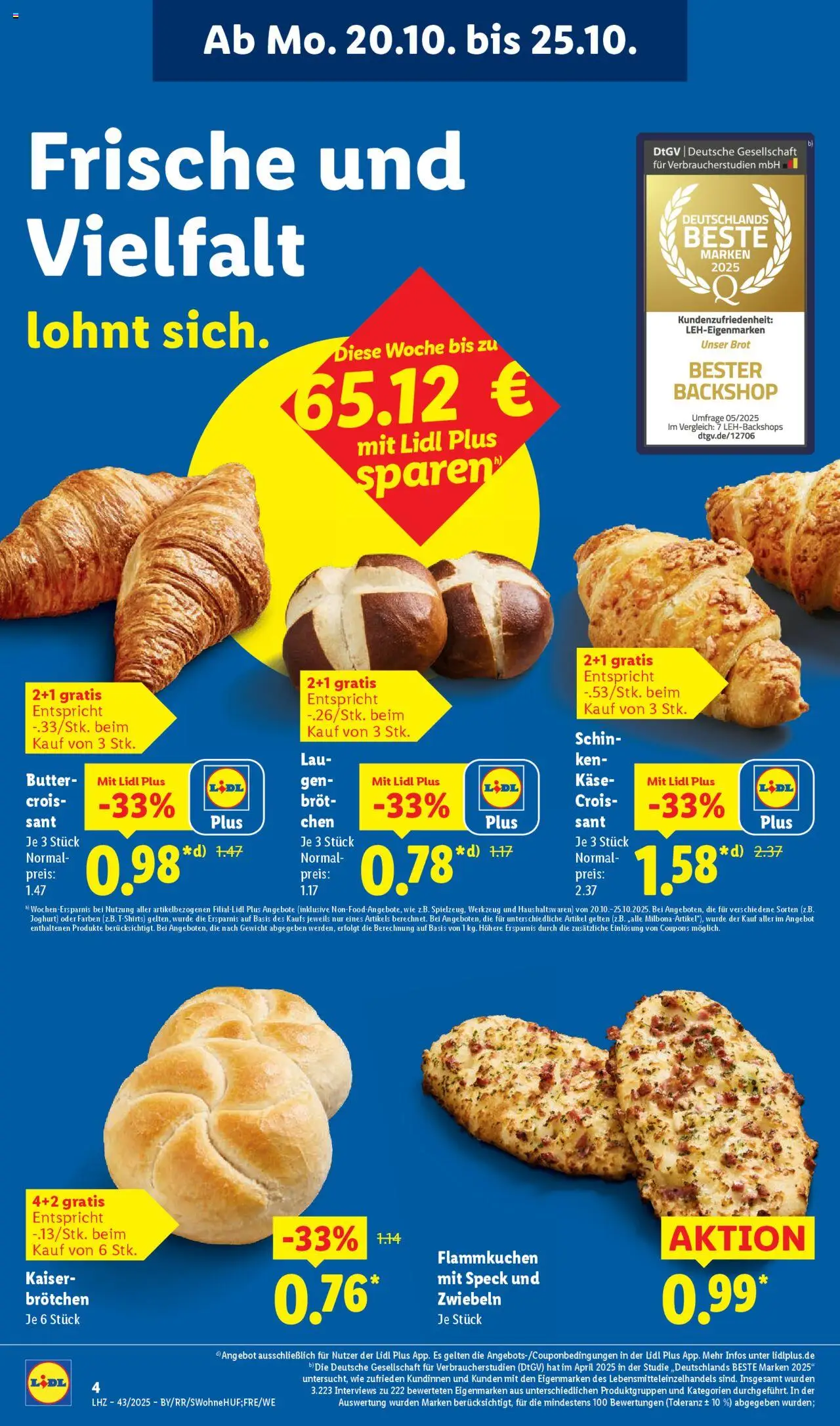 Lidl Prospekt Stuttgart-Mitte – gültig ab 20.10.2025 | Seite: 10 | Produkte: Gewicht, Käse, Zwiebeln, Brot