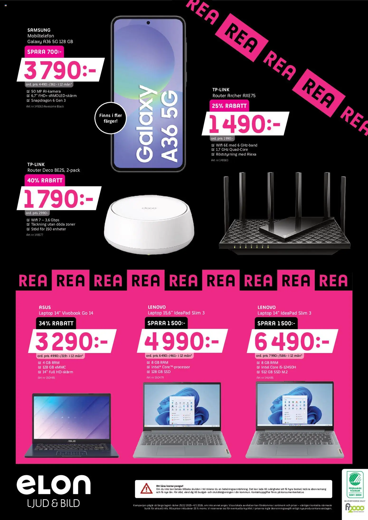Elon reklamblad aktuell från 29.12.2025 | Sida: 4 | Produkter: Router, Wifi