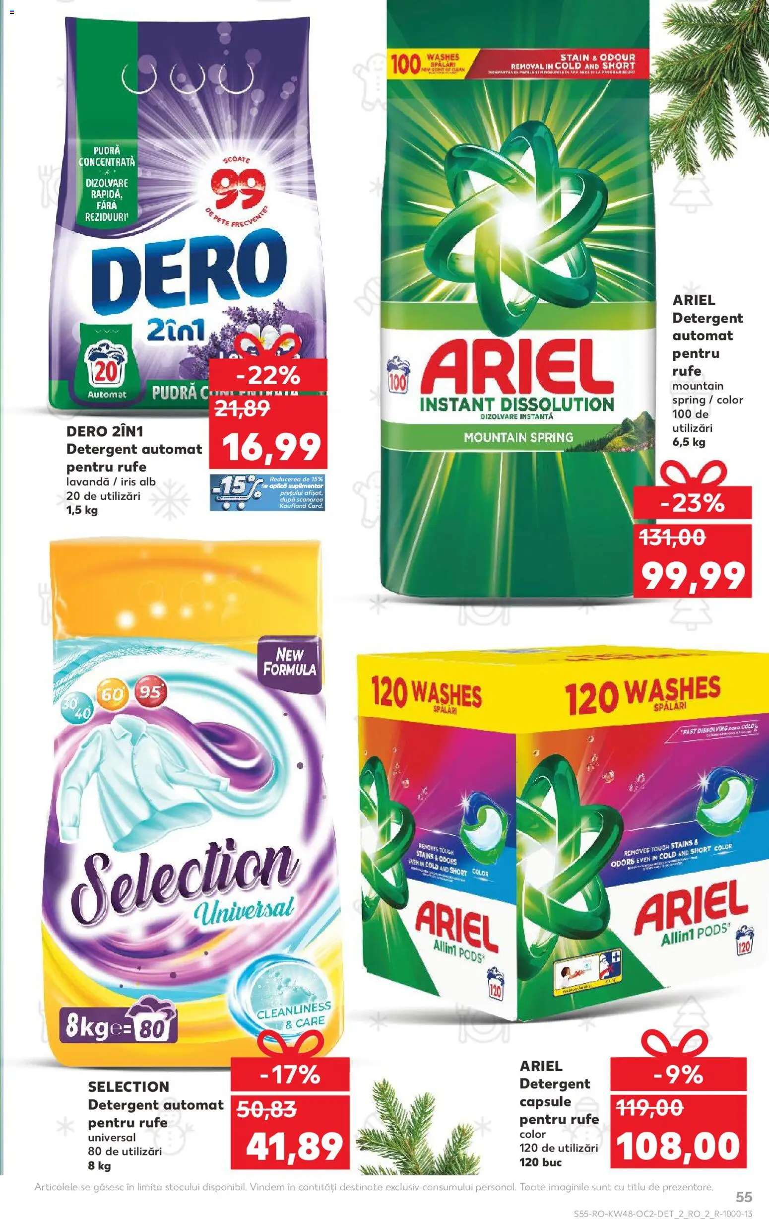 Noul catalog Kaufland – valabil de la 26.11.2025 | Pagină: 55 | Produse: Pomelo, Kedi Ödül Oyuncakları, Pudră, Detergent