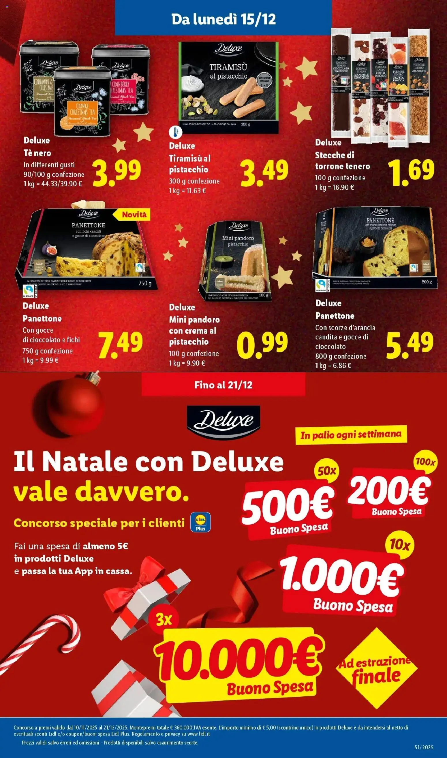 Volantino Lidl del 14.12.2025 | Pagina: 21 | Prodotti: Crema, Cioccolato, Tè, Pandoro