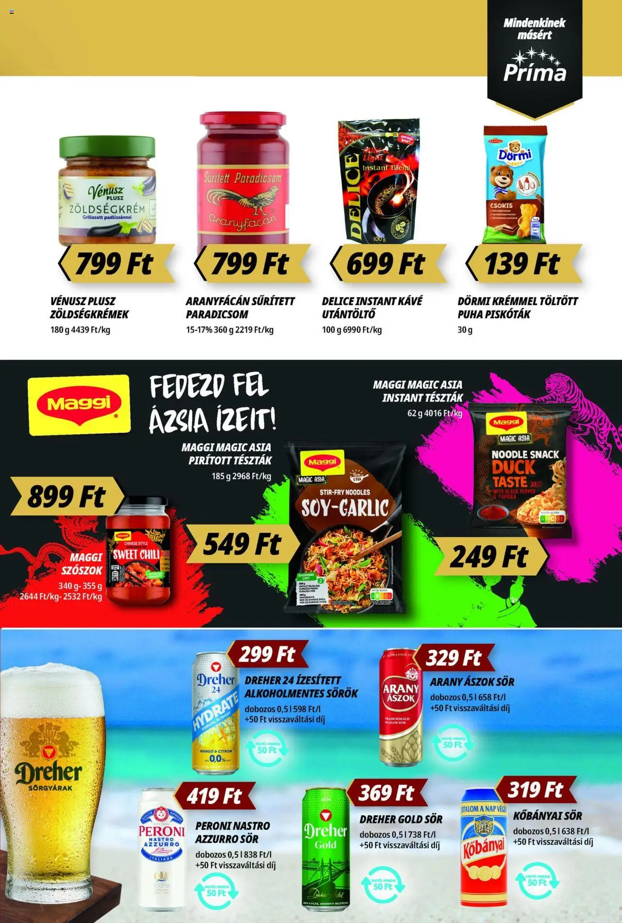 CBA Príma akciós ujság - amely érvényes a következő dátumtól: 19.06.2025 | Oldal: 7 | Termékek: Chili, Sűrített paradicsom, Instant kávé, Paprika babura